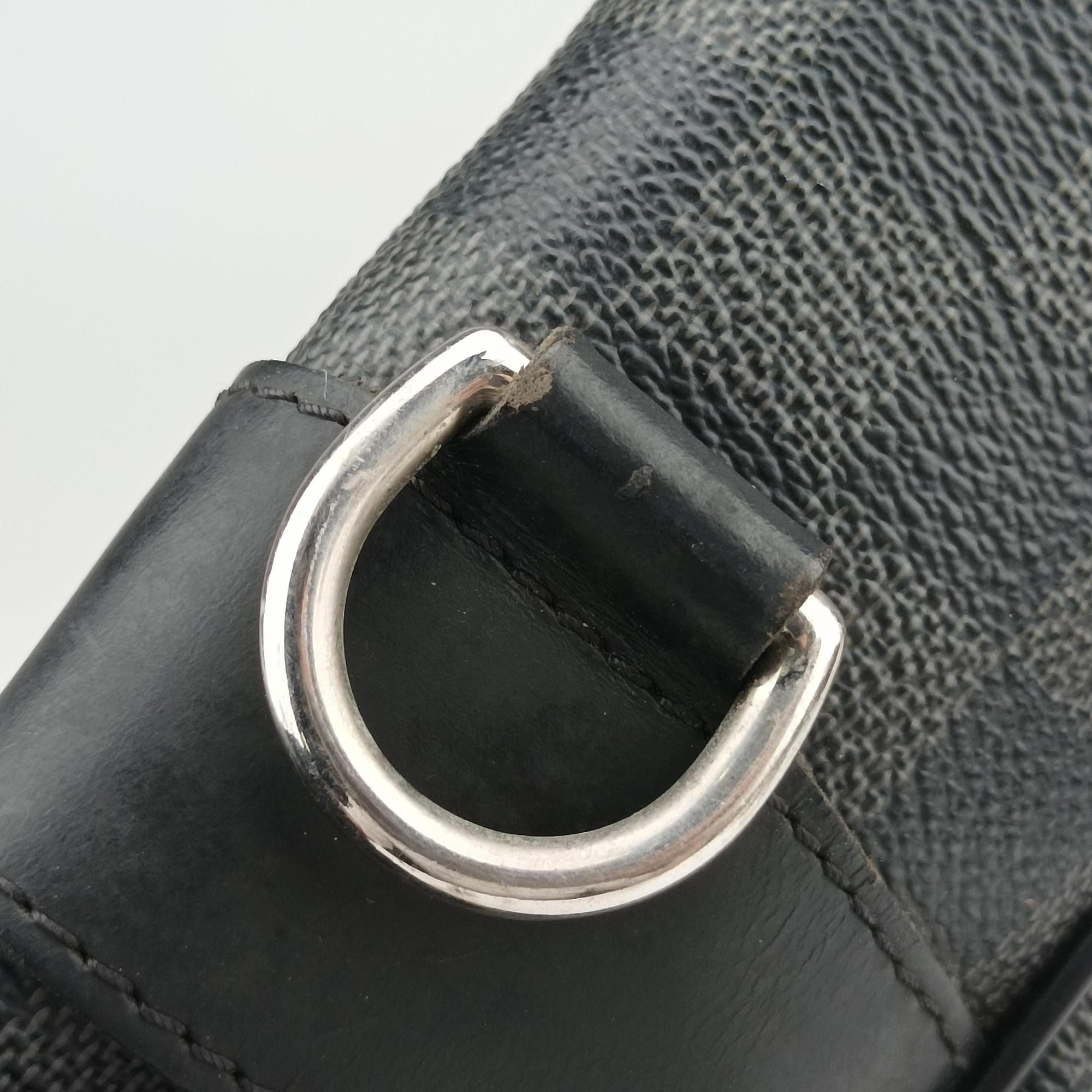 Pre-owned Louis Vuitton Tadao Noir Damier Graphite N51192 handbag | stylenewstar