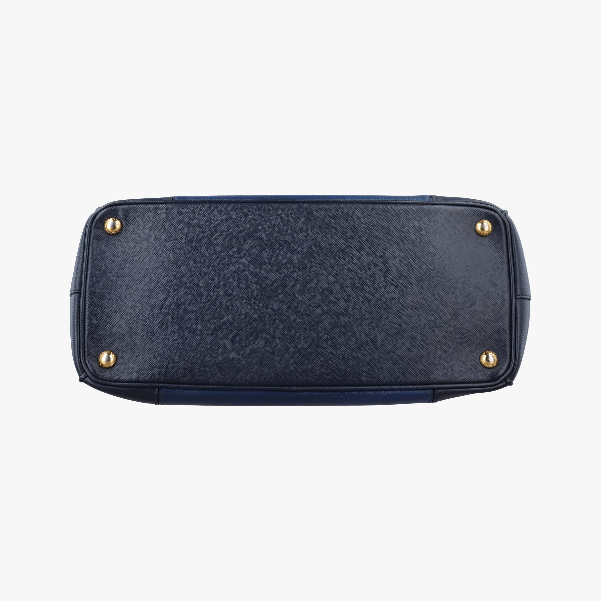 Pre-owned Prada Galleria Blue×Navy SAFFIANO Leather B2274C shoulderbag | stylenewstar