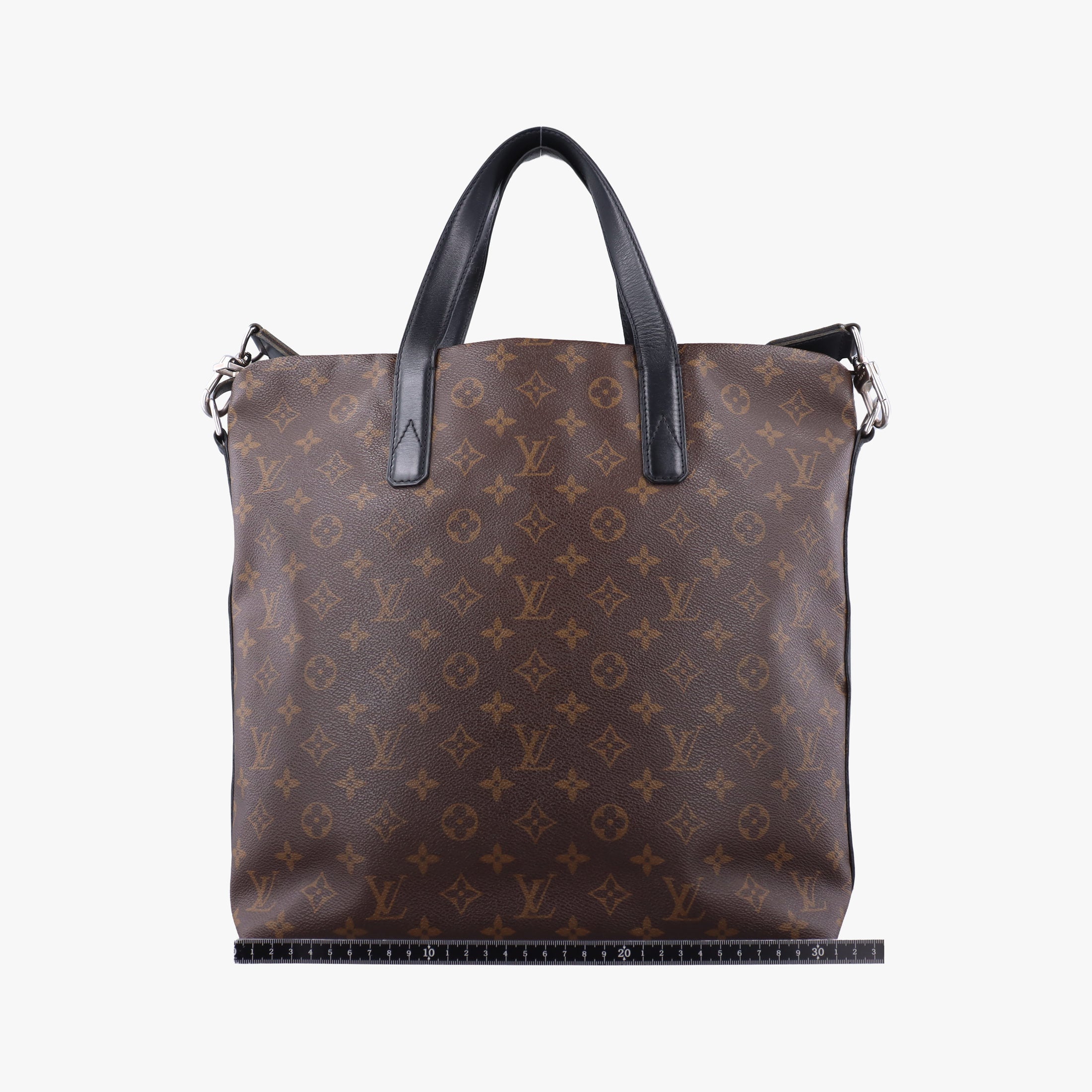 Pre-owned Louis Vuitton KITAN Brown×black Monogram Macassar M40388 shoulderbag | stylenewstar