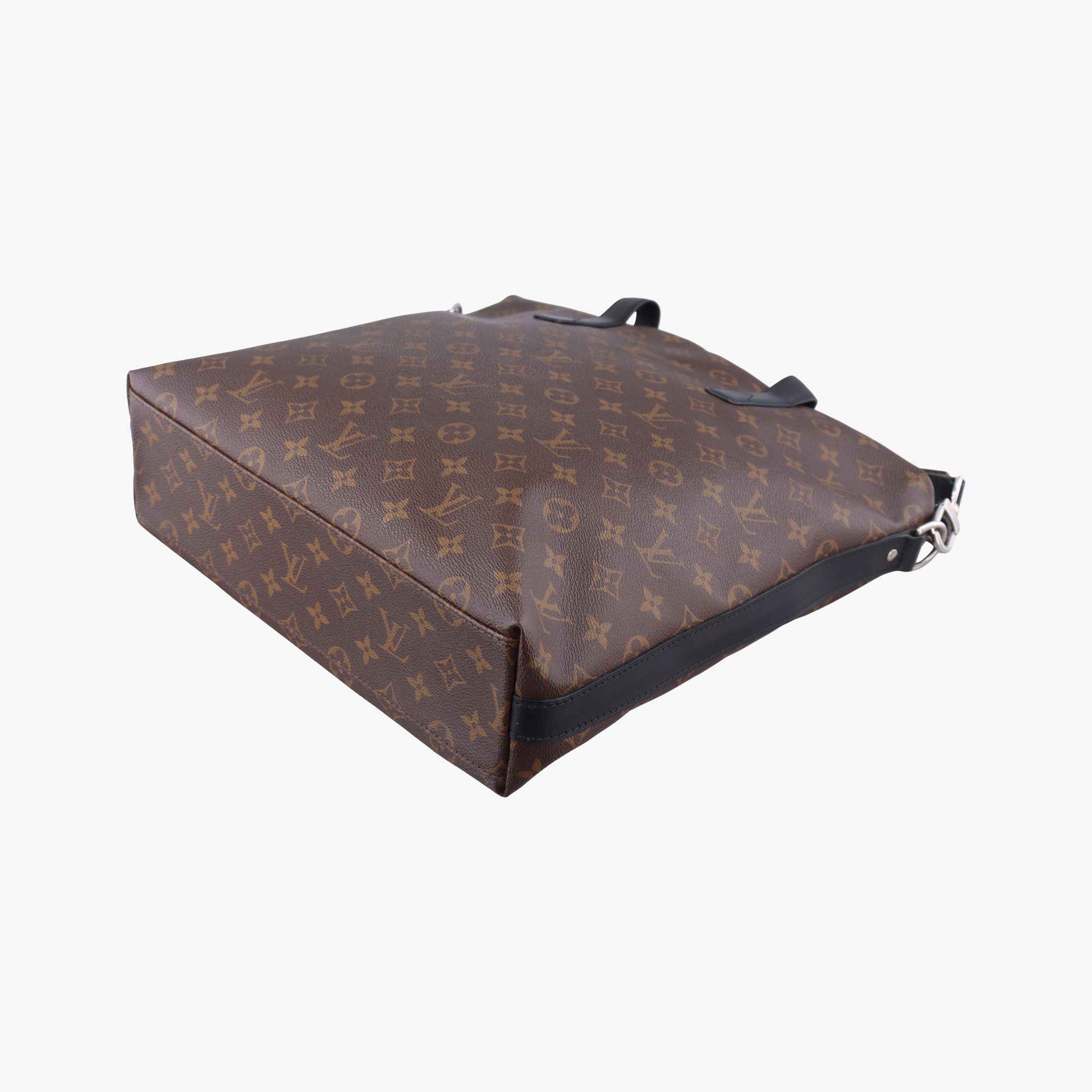 Pre-owned Louis Vuitton KITAN Brown×black Monogram Macassar M40388 shoulderbag | stylenewstar