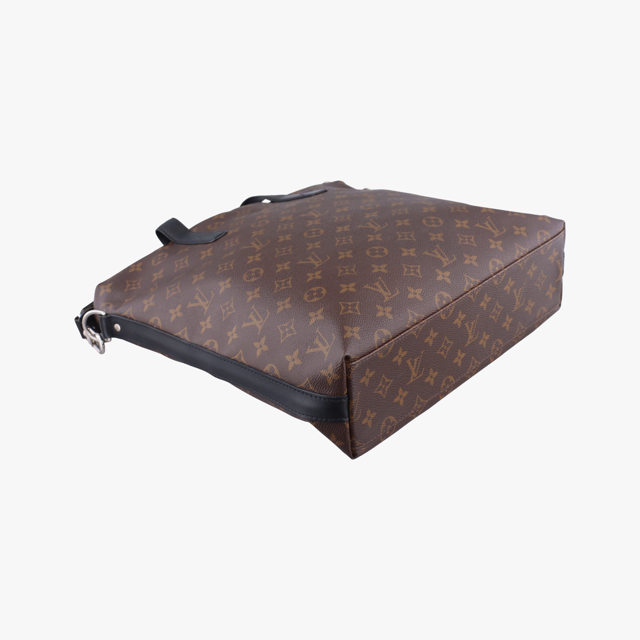 Pre-owned Louis Vuitton KITAN Brown×black Monogram Macassar M40388 shoulderbag | stylenewstar