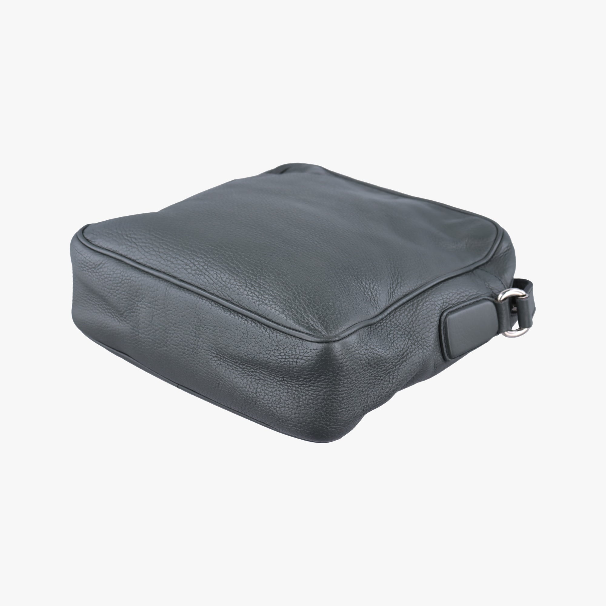 Pre-owned Gucci Interlocking G Logo Soho Messenger Grey Leather 337084 shoulderbag | stylenewstar