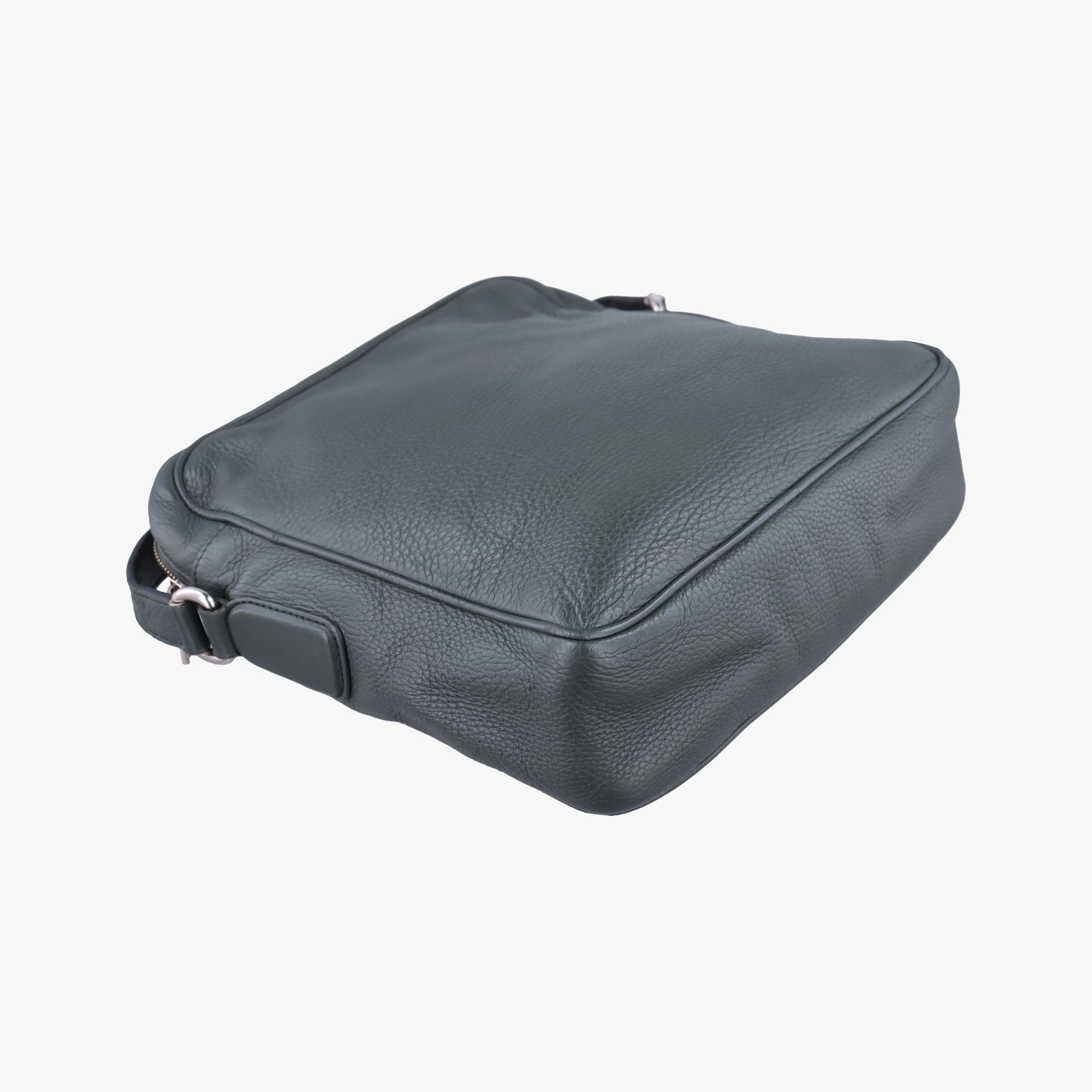 Pre-owned Gucci Interlocking G Logo Soho Messenger Grey Leather 337084 shoulderbag | stylenewstar