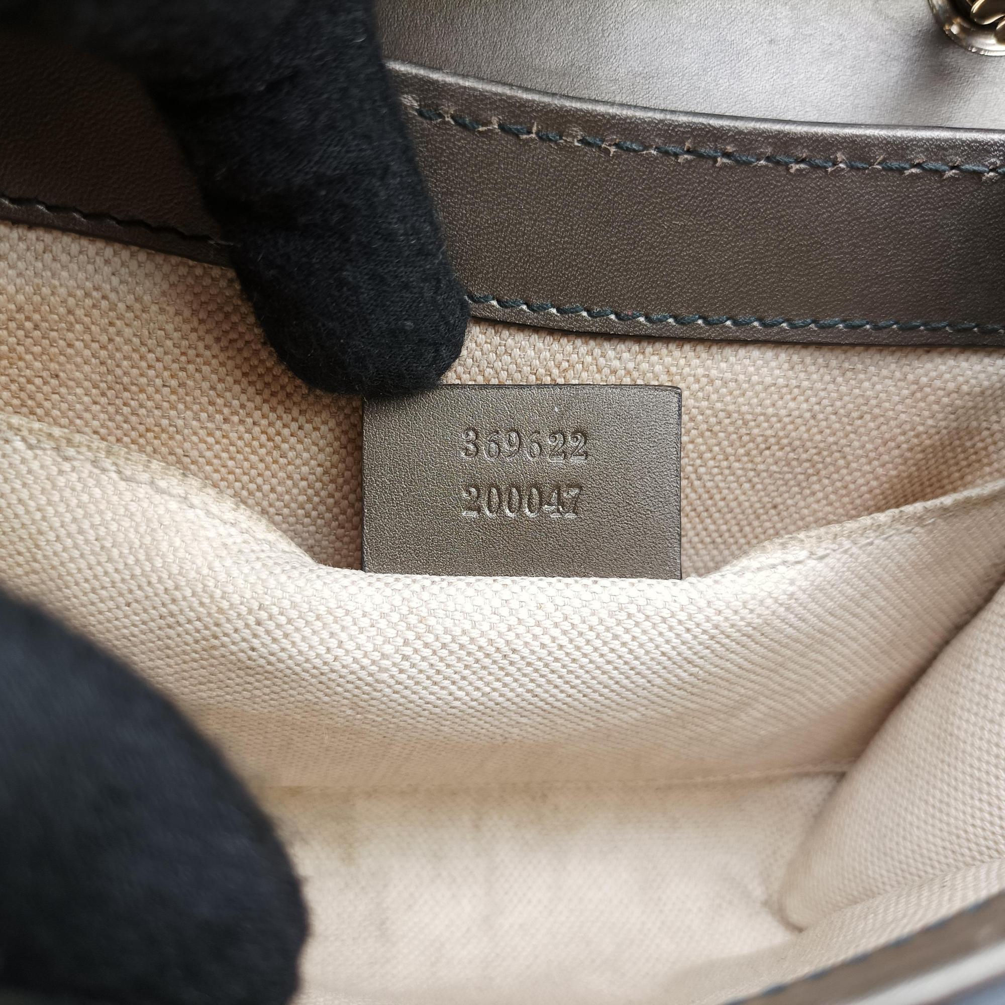 Pre-owned Gucci Emily Golden Leather 369622 shoulderbag | stylenewstar