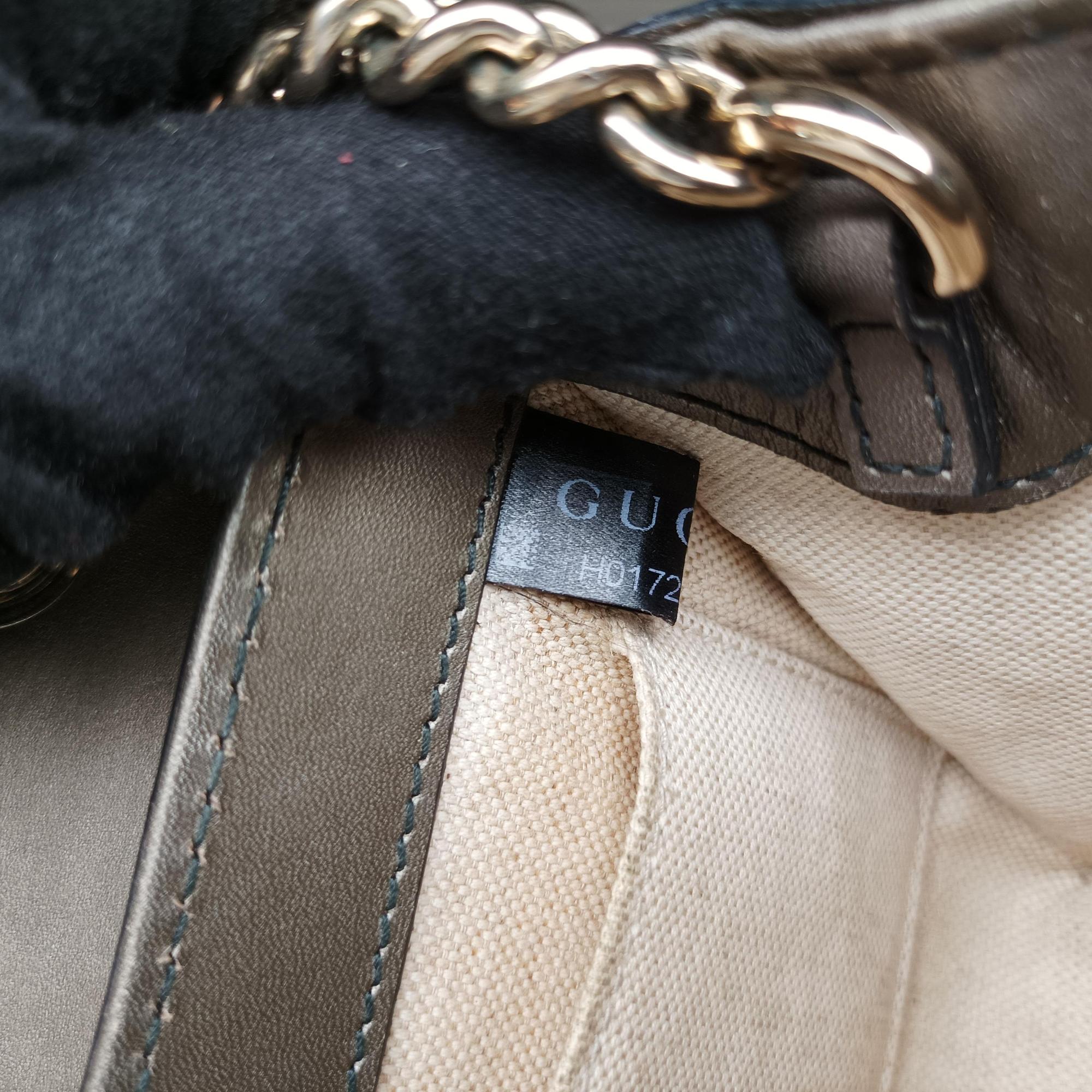 Pre-owned Gucci Emily Golden Leather 369622 shoulderbag | stylenewstar
