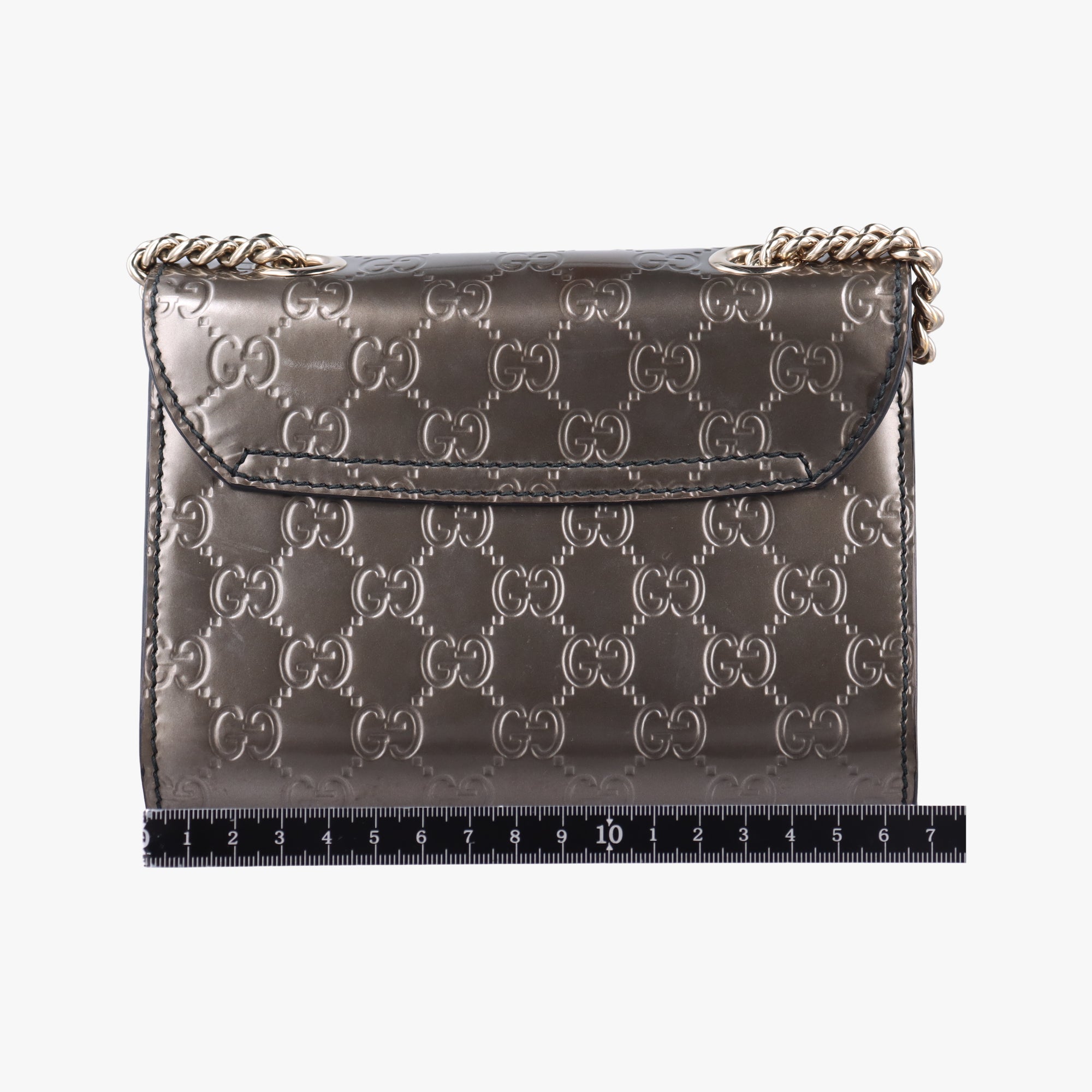 Pre-owned Gucci Emily Golden Leather 369622 shoulderbag | stylenewstar