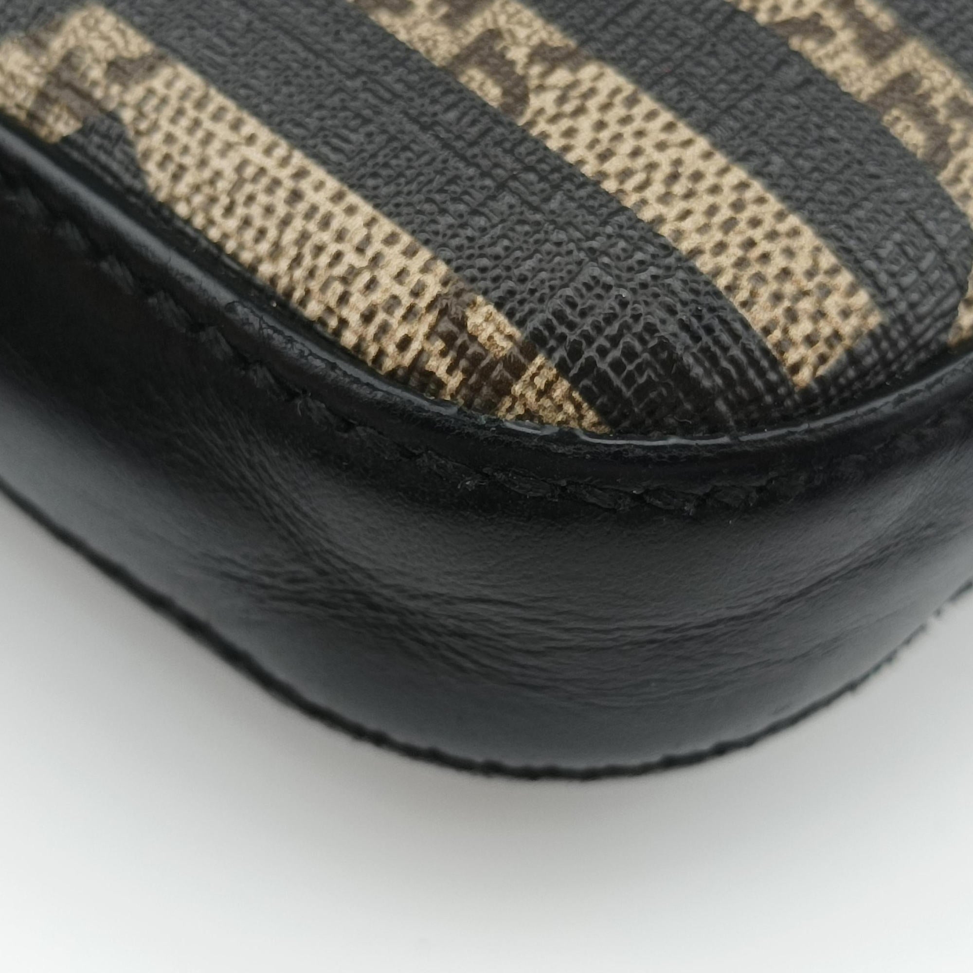 Pre-owned Gucci GG Caleido bee Web Beige x Black PVC coated canvas×Leather 471466 shoulderbag | stylenewstar