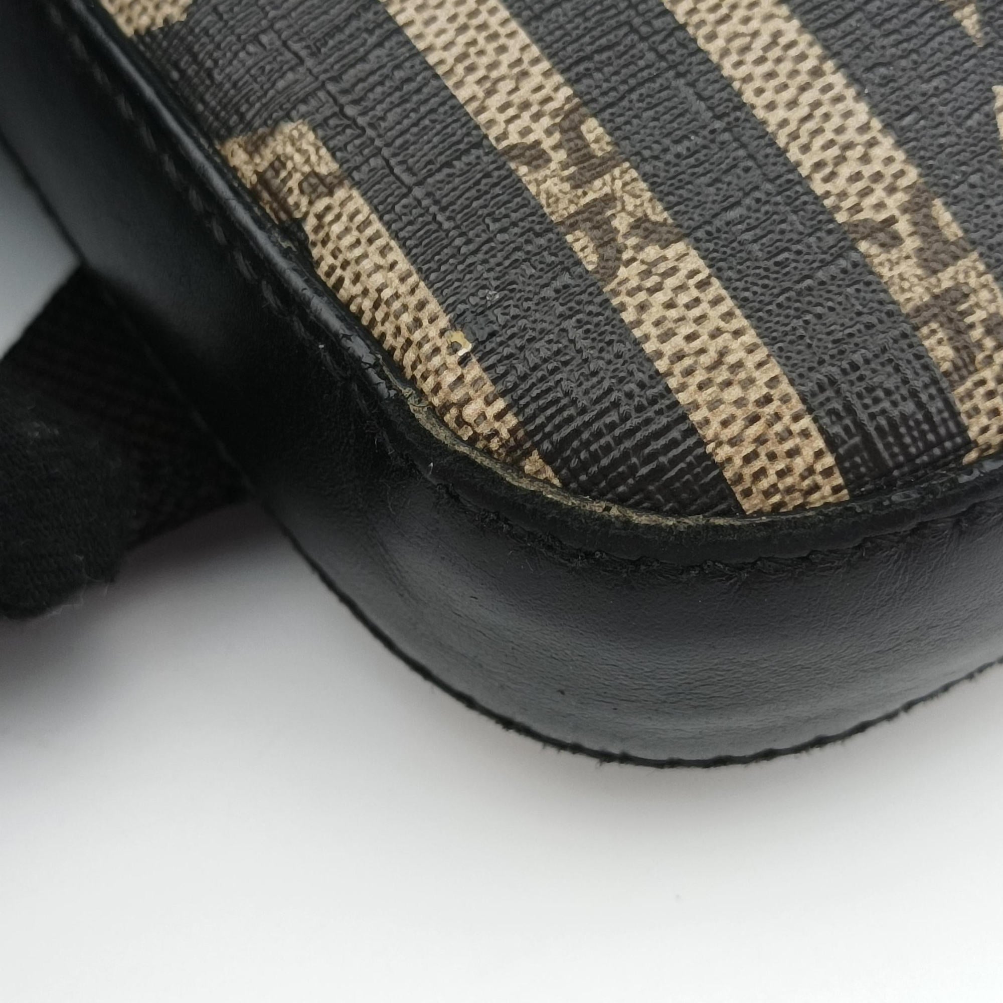 Pre-owned Gucci GG Caleido bee Web Beige x Black PVC coated canvas×Leather 471466 shoulderbag | stylenewstar
