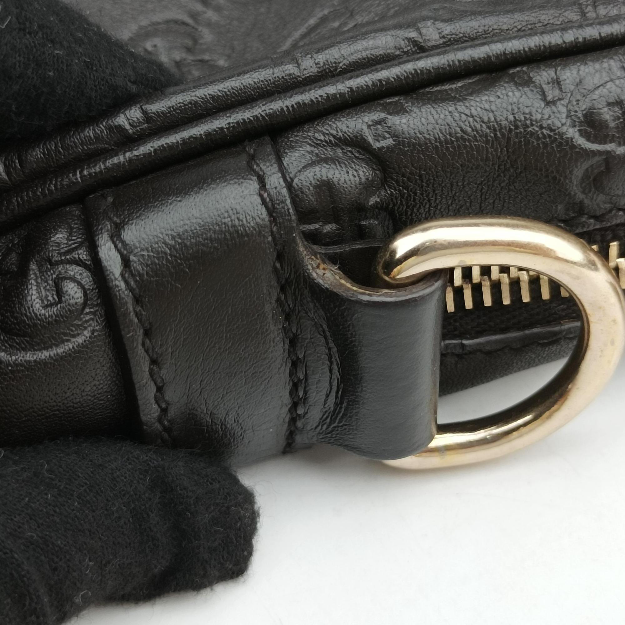 Vintage Gucci Guccissima  briefcase Black Leather 208463 handbag | stylenewstar