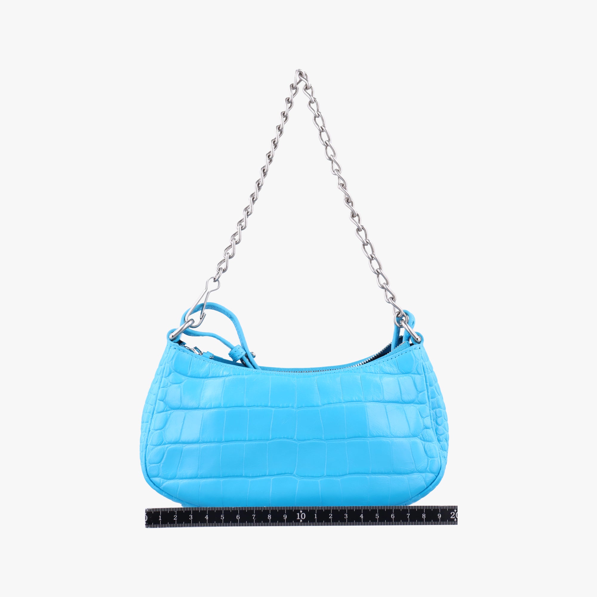 Pre-owned Balenciaga Le Cagole Blue Leather  shoulderbag | stylenewstar