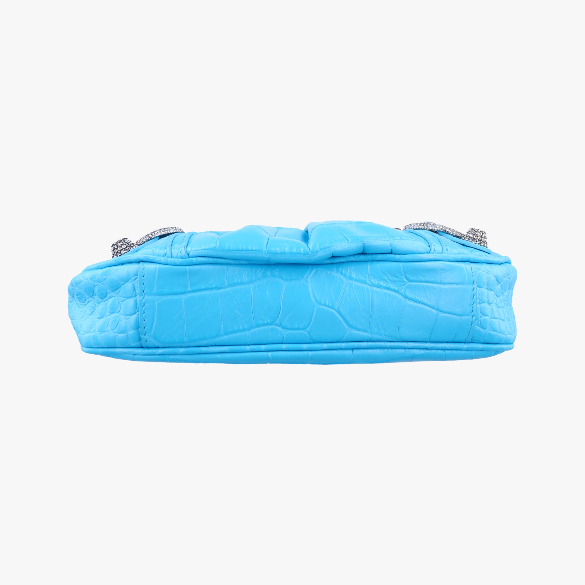 Pre-owned Balenciaga Le Cagole Blue Leather  shoulderbag | stylenewstar