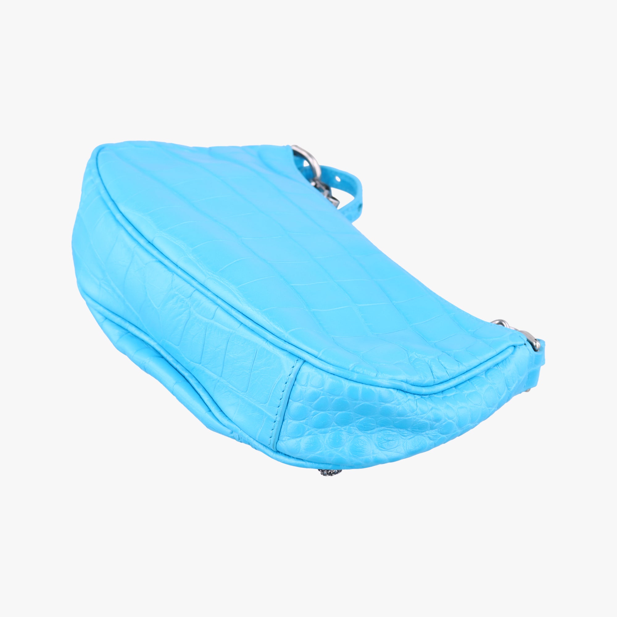Pre-owned Balenciaga Le Cagole Blue Leather  shoulderbag | stylenewstar