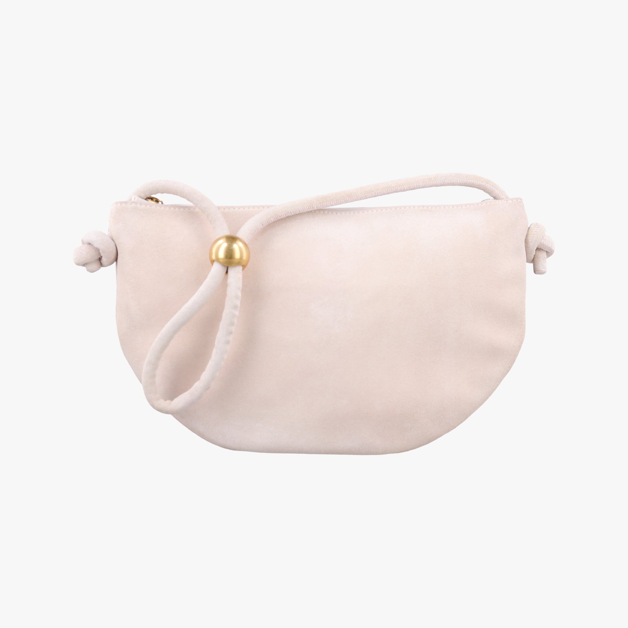 Pre-owned Bottega Veneta Turn Pouch Pink suede  shoulderbag | stylenewstar
