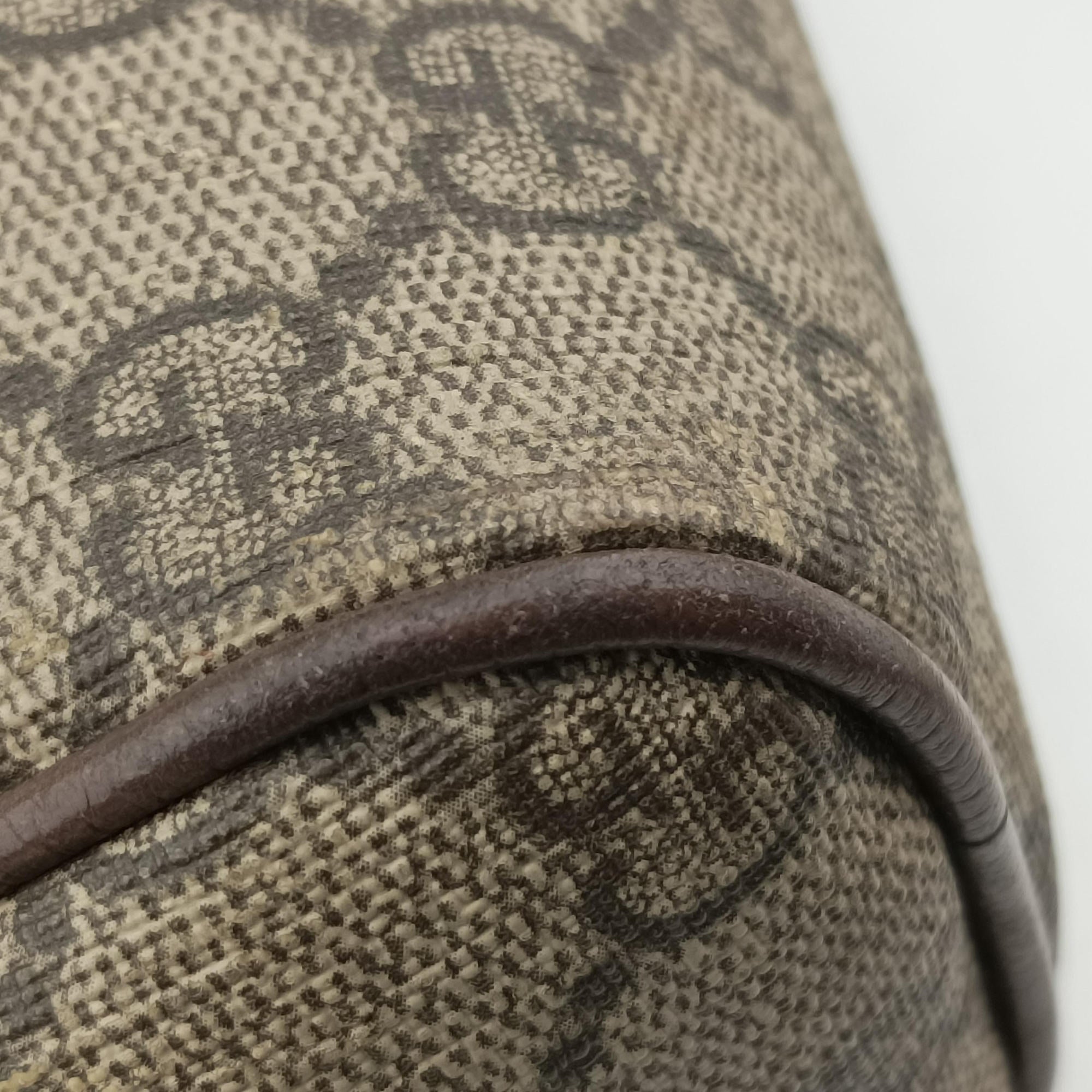 Vintage Gucci Ophidia Brown×red×green PVC coated canvas×Leather 517080 shoulderbag | stylenewstar