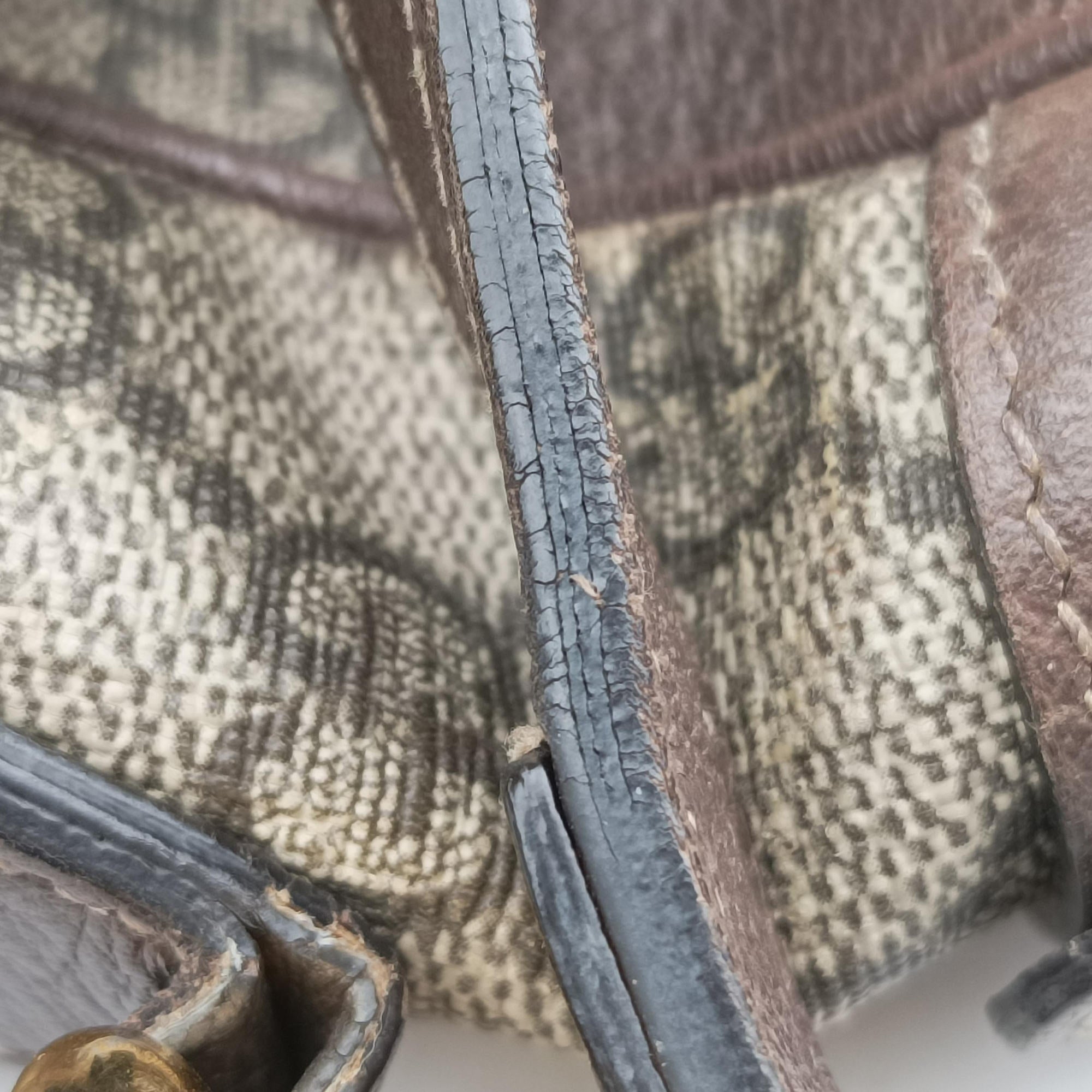 Vintage Gucci Ophidia Brown×red×green PVC coated canvas×Leather 517080 shoulderbag | stylenewstar