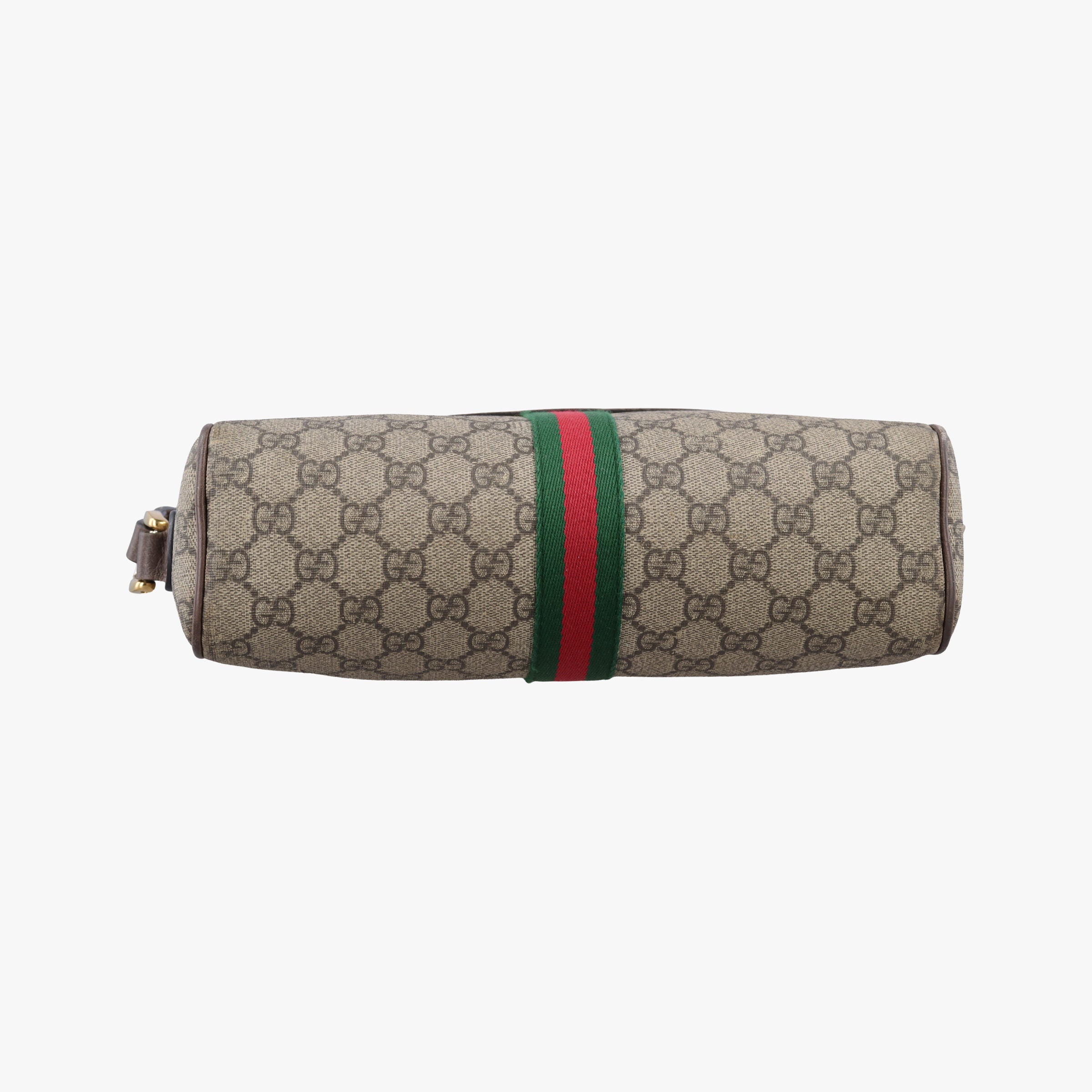 Vintage Gucci Ophidia Brown×red×green PVC coated canvas×Leather 517080 shoulderbag | stylenewstar