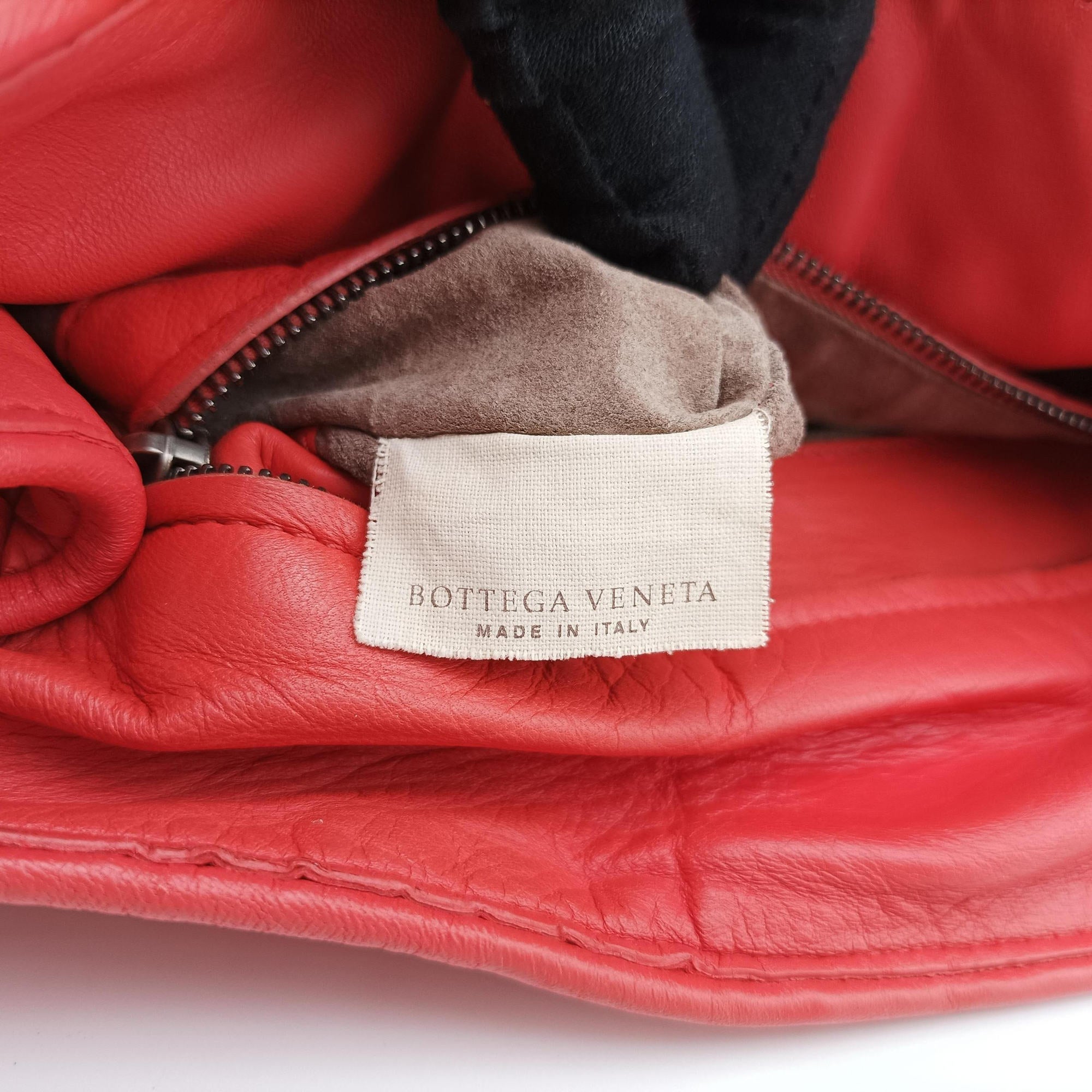 Pre-owned Bottega Veneta Parachute Intrecciato Orange lambskin  shoulderbag | stylenewstar