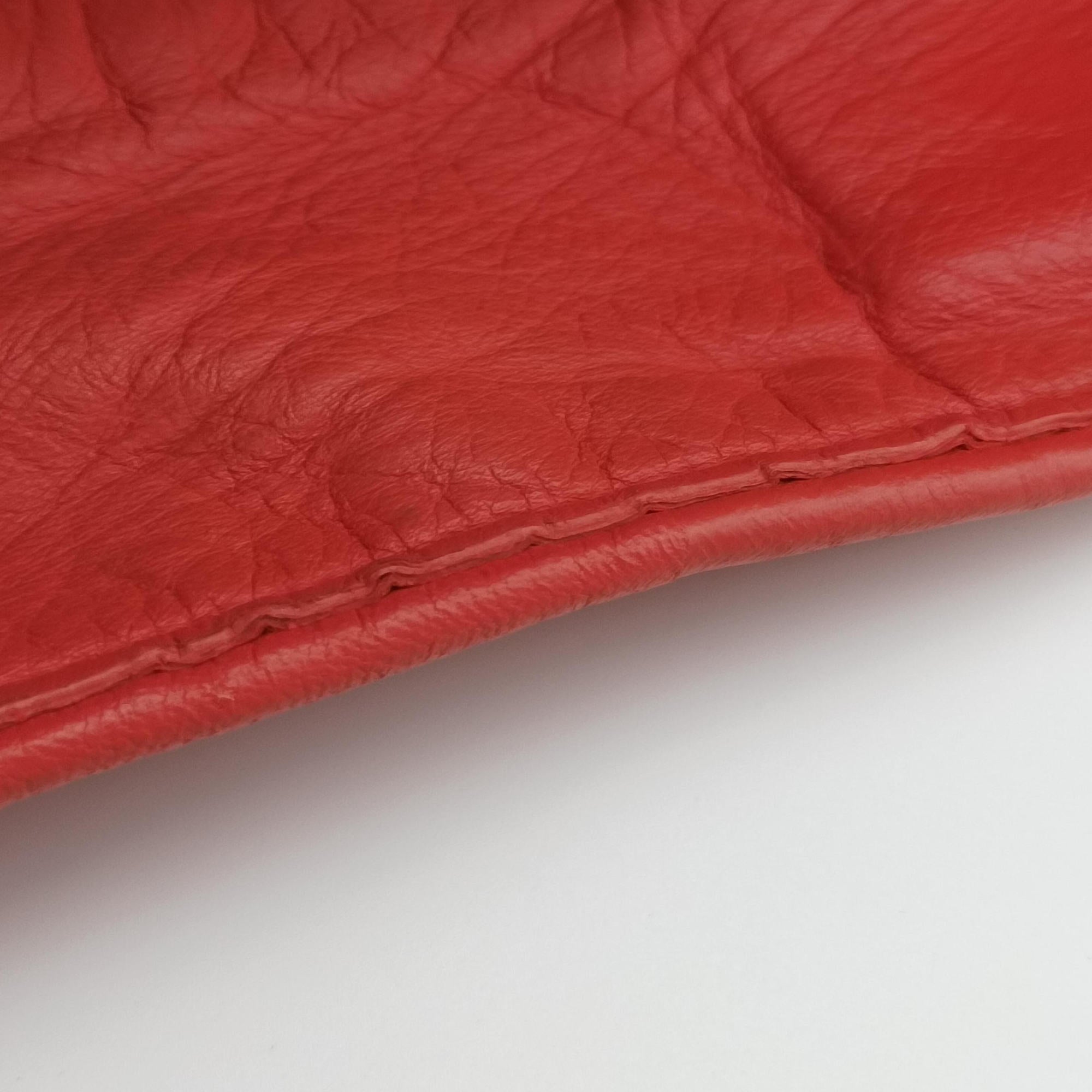 Pre-owned Bottega Veneta Parachute Intrecciato Orange lambskin  shoulderbag | stylenewstar