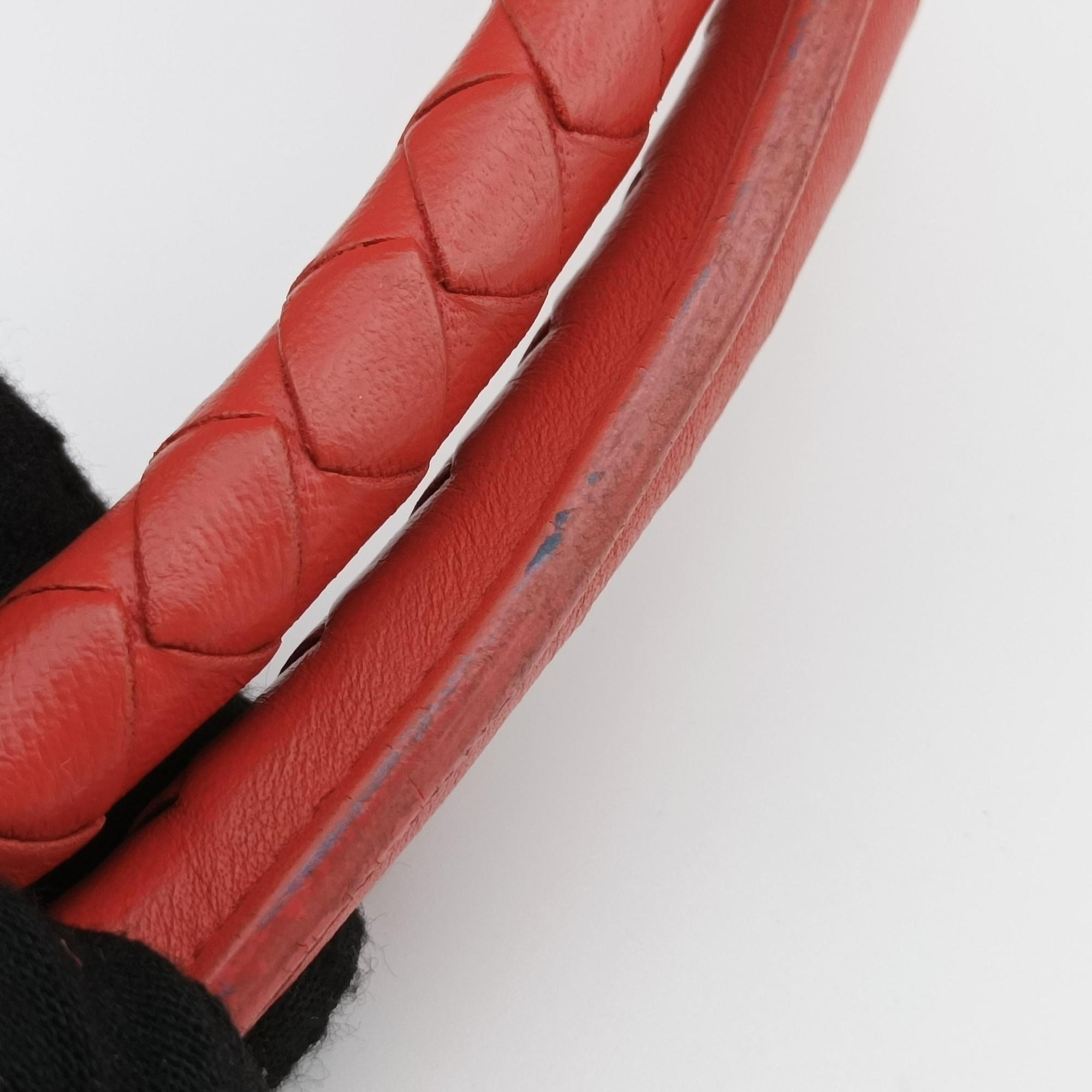 Pre-owned Bottega Veneta Parachute Intrecciato Orange lambskin  shoulderbag | stylenewstar