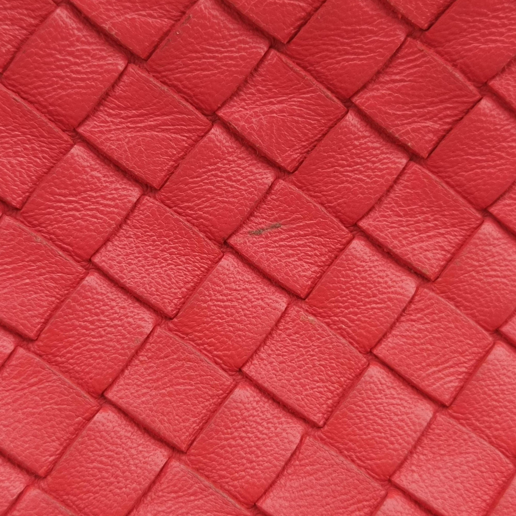 Pre-owned Bottega Veneta Parachute Intrecciato Orange lambskin  shoulderbag | stylenewstar