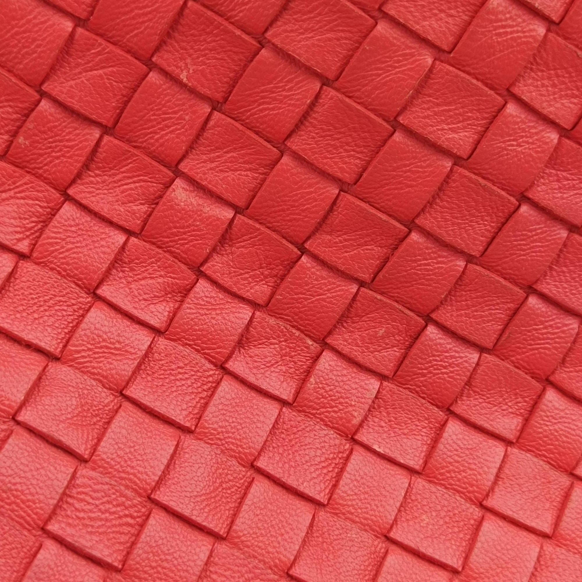 Pre-owned Bottega Veneta Parachute Intrecciato Orange lambskin  shoulderbag | stylenewstar