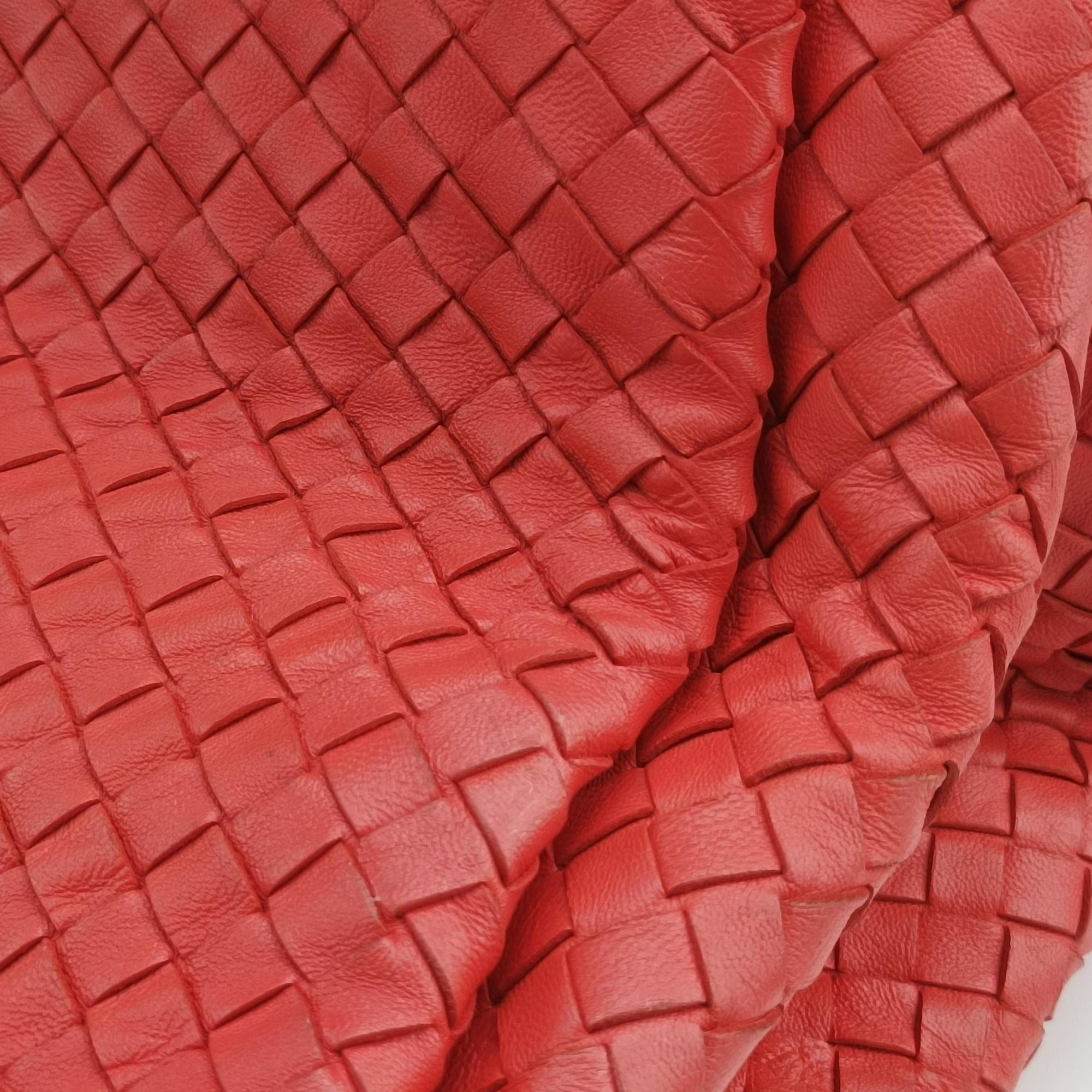 Pre-owned Bottega Veneta Parachute Intrecciato Orange lambskin  shoulderbag | stylenewstar