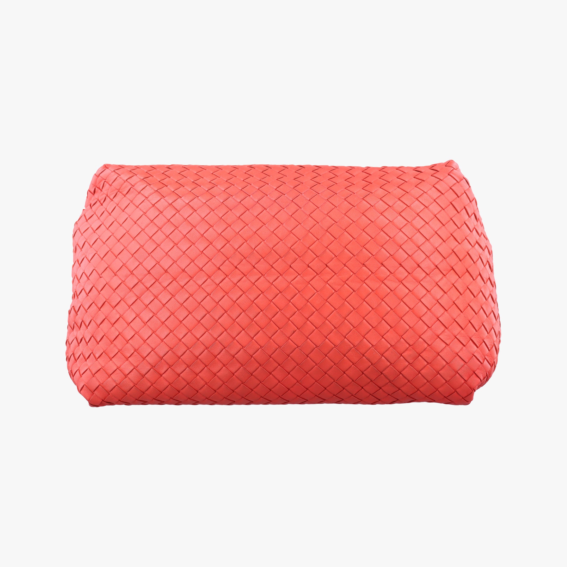 Pre-owned Bottega Veneta Parachute Intrecciato Orange lambskin  shoulderbag | stylenewstar