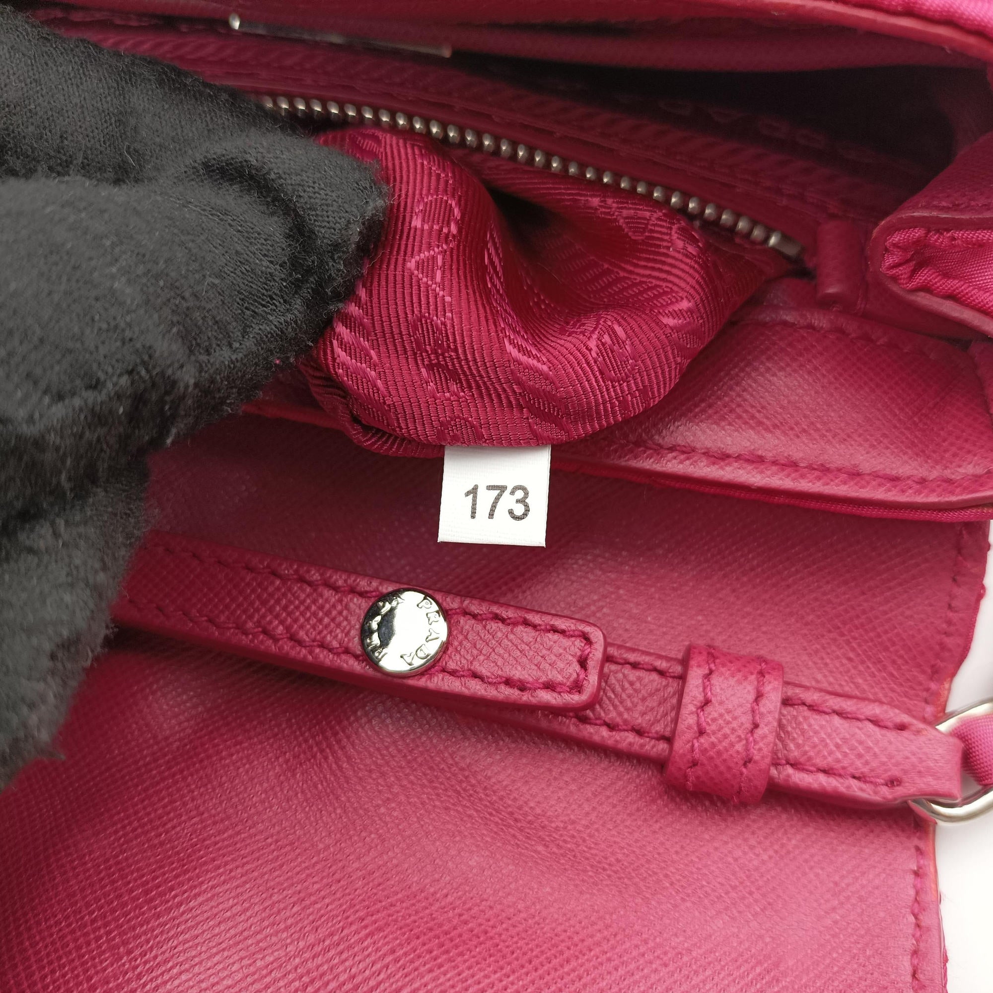 Pre-owned Prada Tessuto Nylon Quilted Impuntu Flap Rose nylon  shoulderbag | stylenewstar