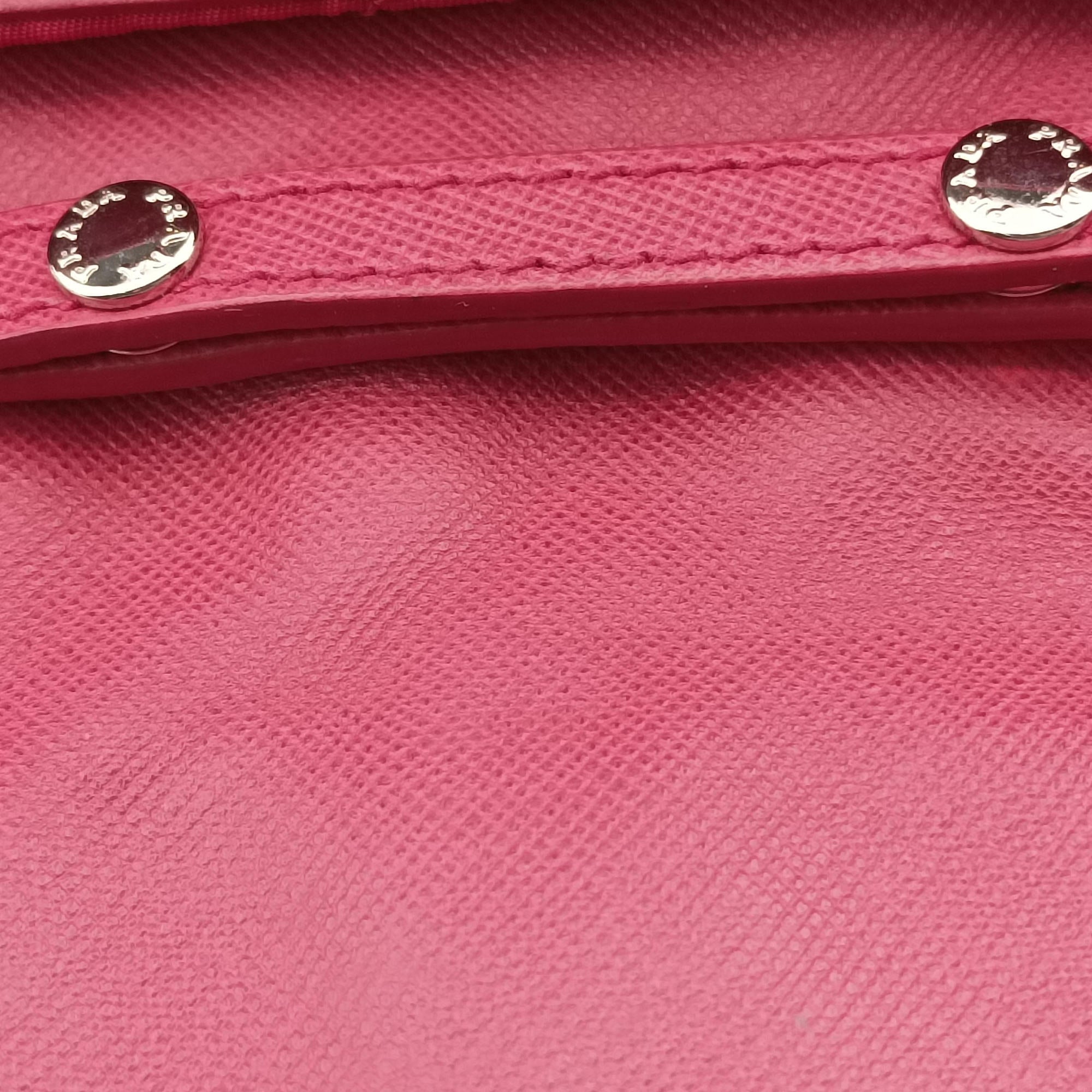Pre-owned Prada Tessuto Nylon Quilted Impuntu Flap Rose nylon  shoulderbag | stylenewstar
