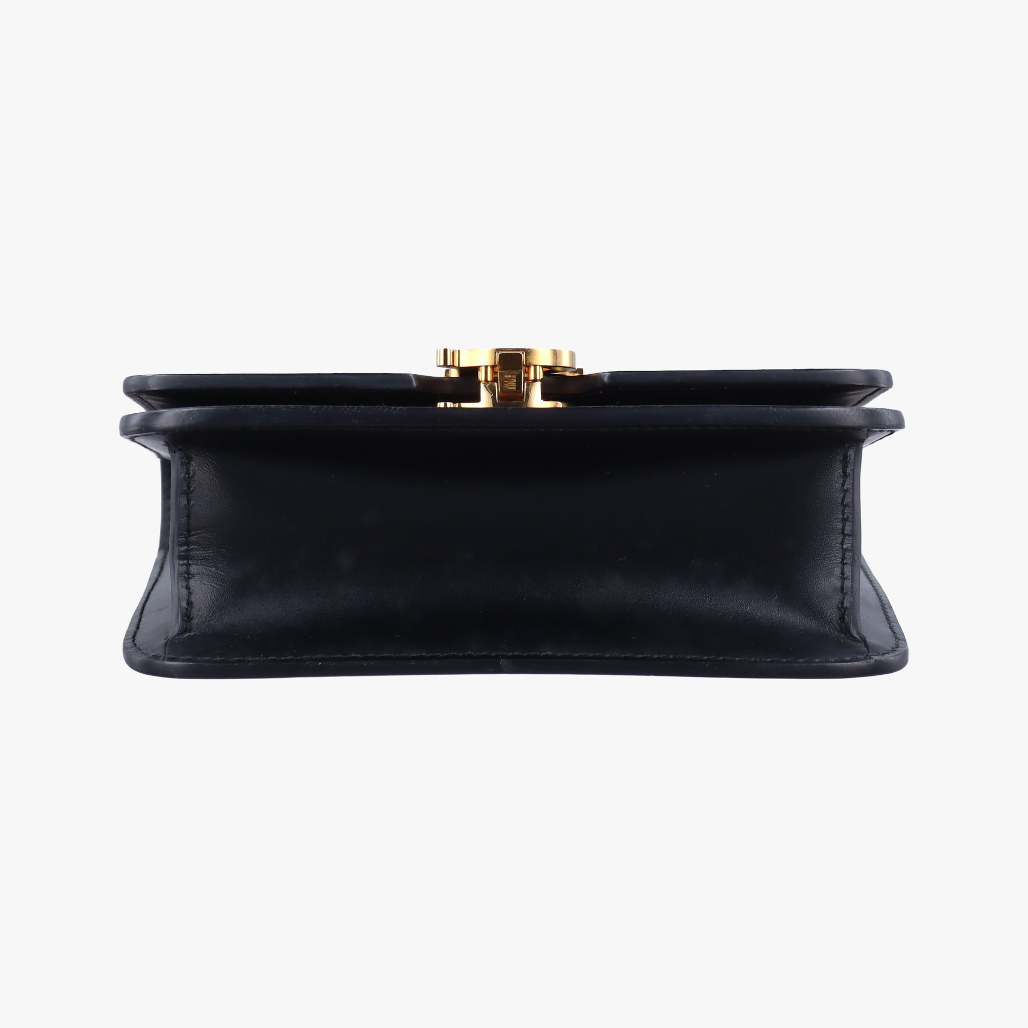 Pre-owned Burberry TB logo Black Leather  bum bag/waist bag | stylenewstar