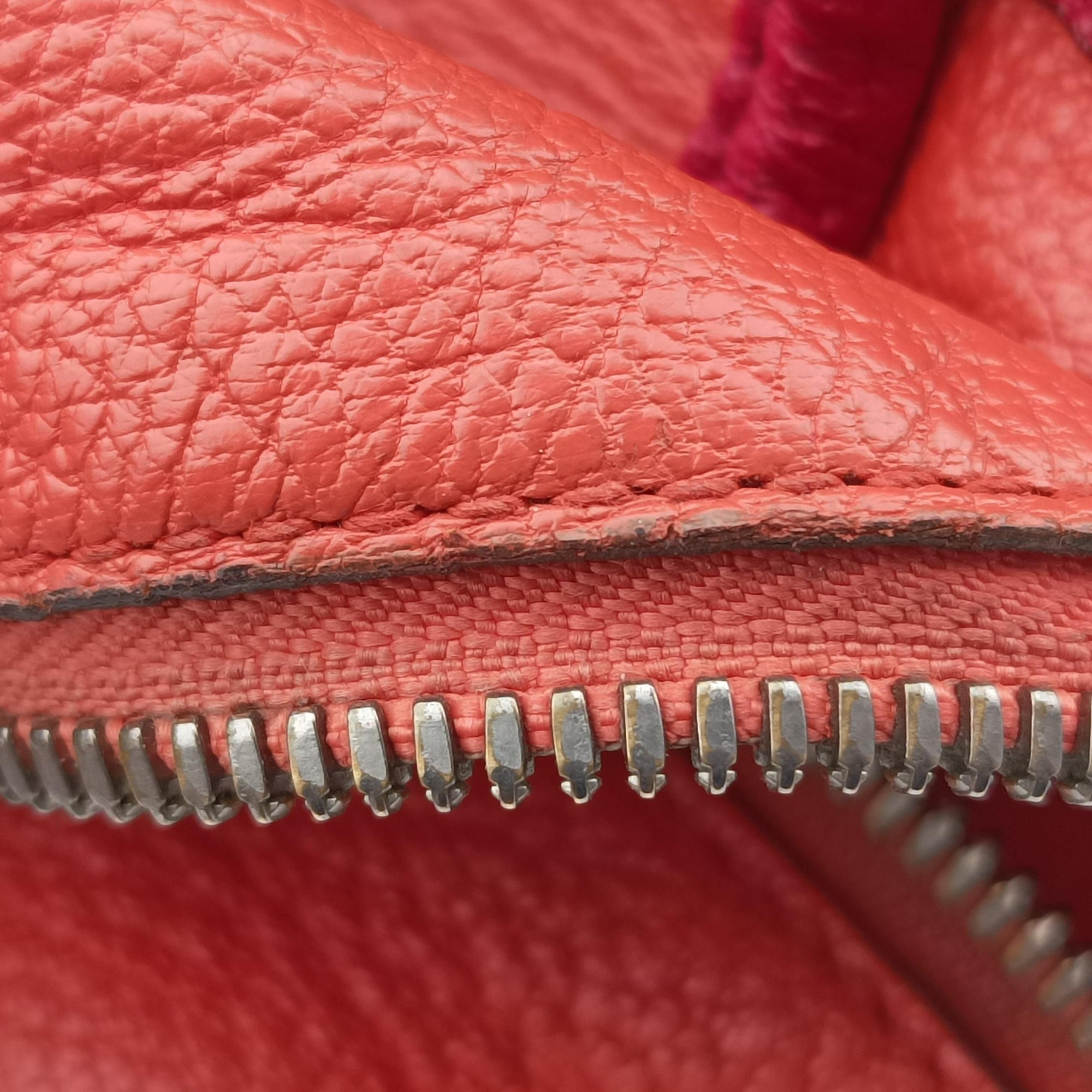 Secondhand Loewe Amazona 28 Orange × Multicolor Leather  handbag | stylenewstar