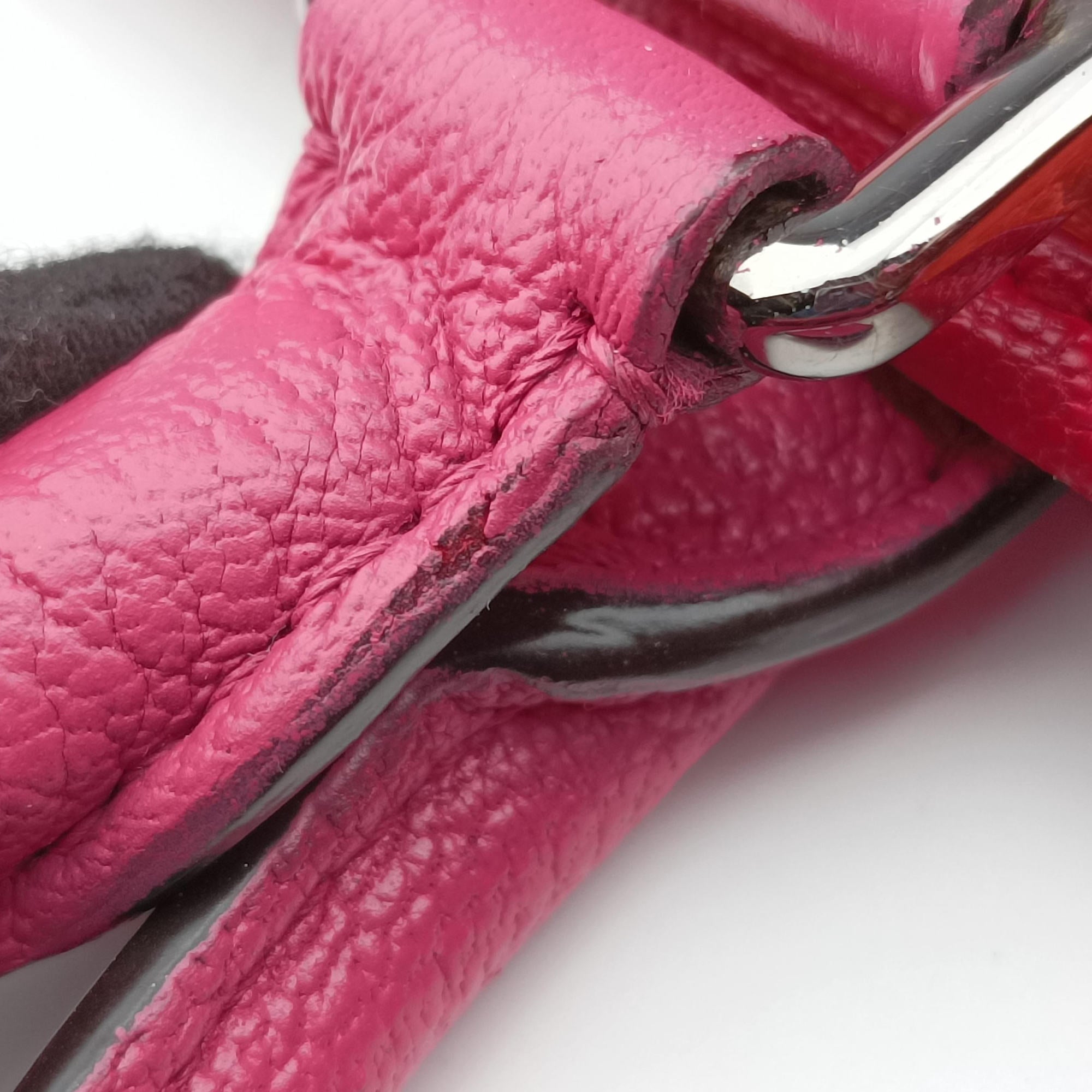 Secondhand Loewe Amazona 28 Orange × Multicolor Leather  handbag | stylenewstar