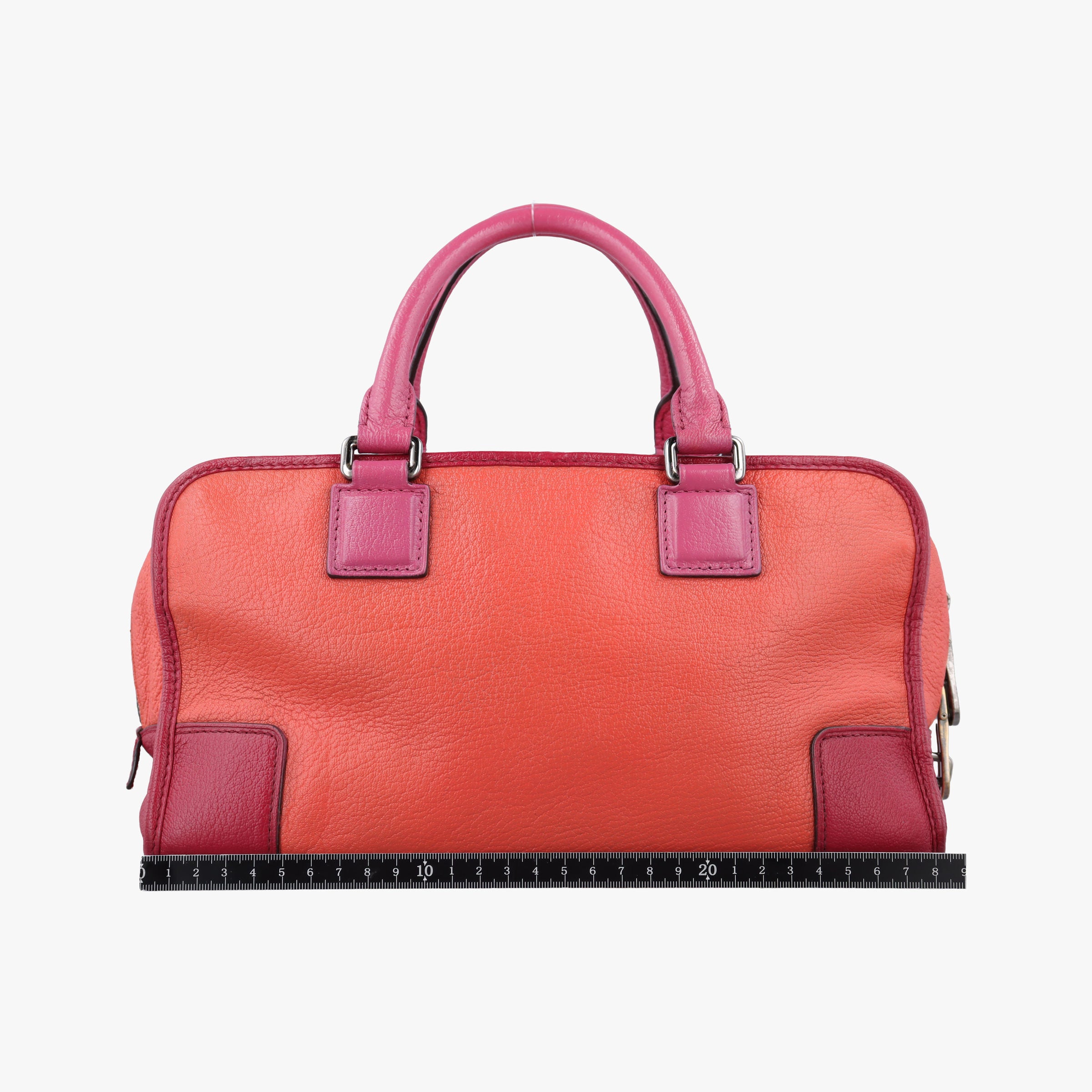 Secondhand Loewe Amazona 28 Orange × Multicolor Leather  handbag | stylenewstar