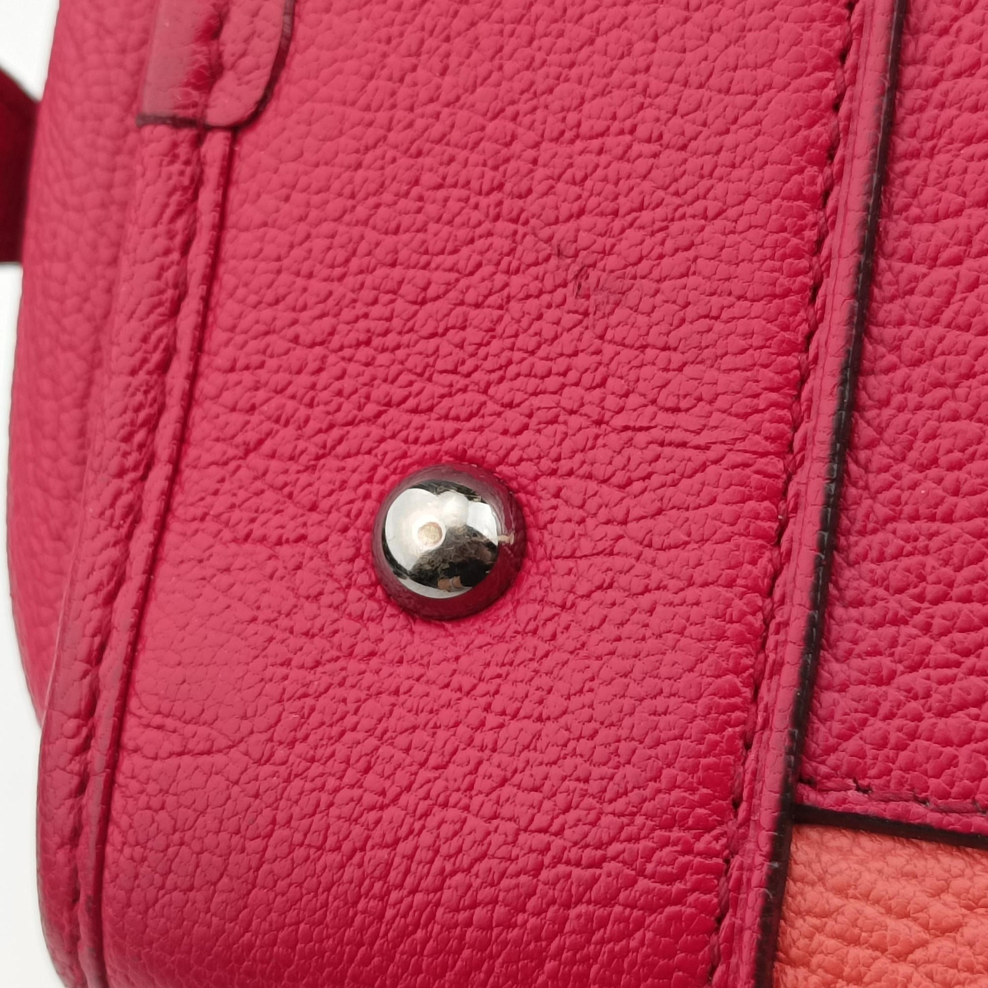 Secondhand Loewe Amazona 28 Orange × Multicolor Leather  handbag | stylenewstar