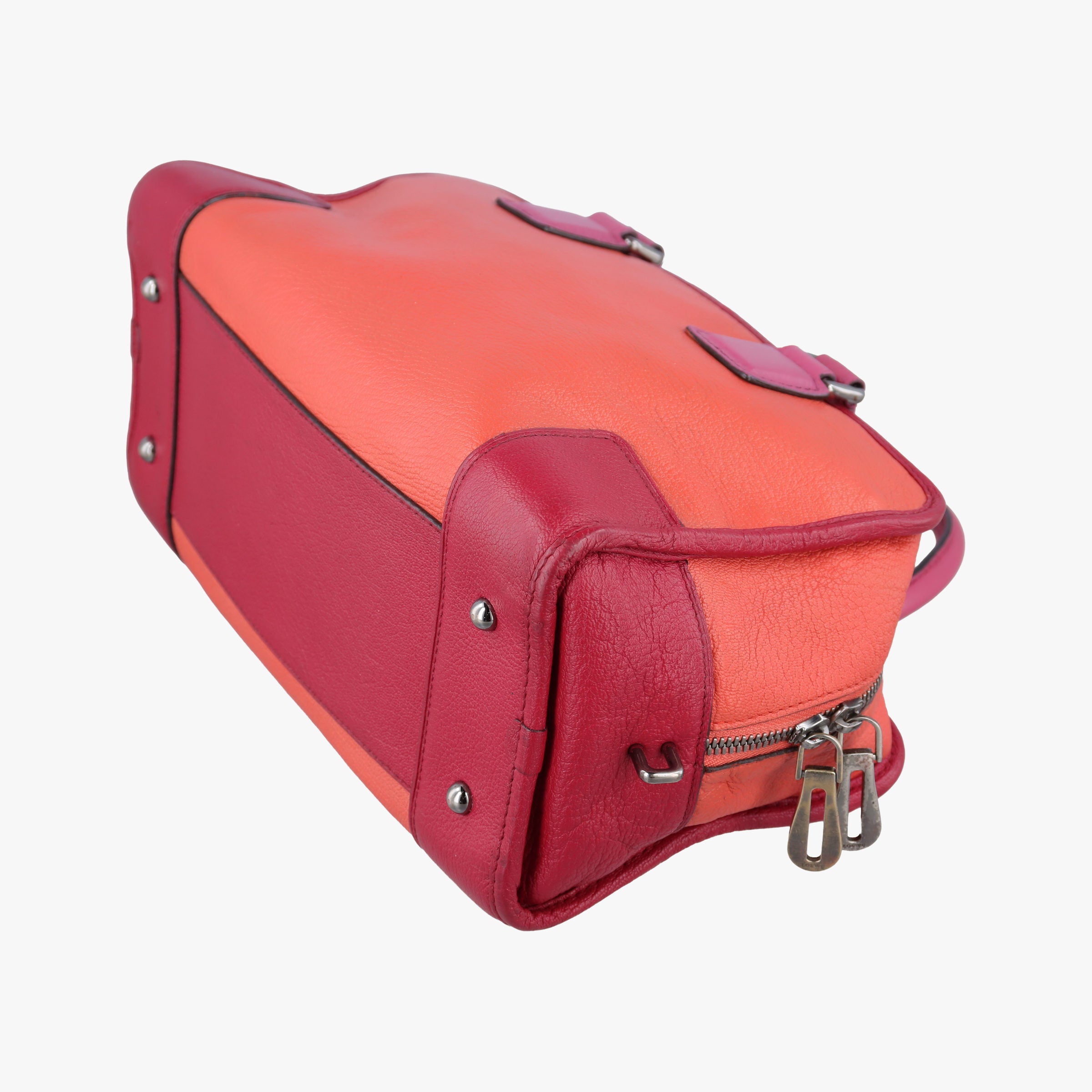 Secondhand Loewe Amazona 28 Orange × Multicolor Leather  handbag | stylenewstar