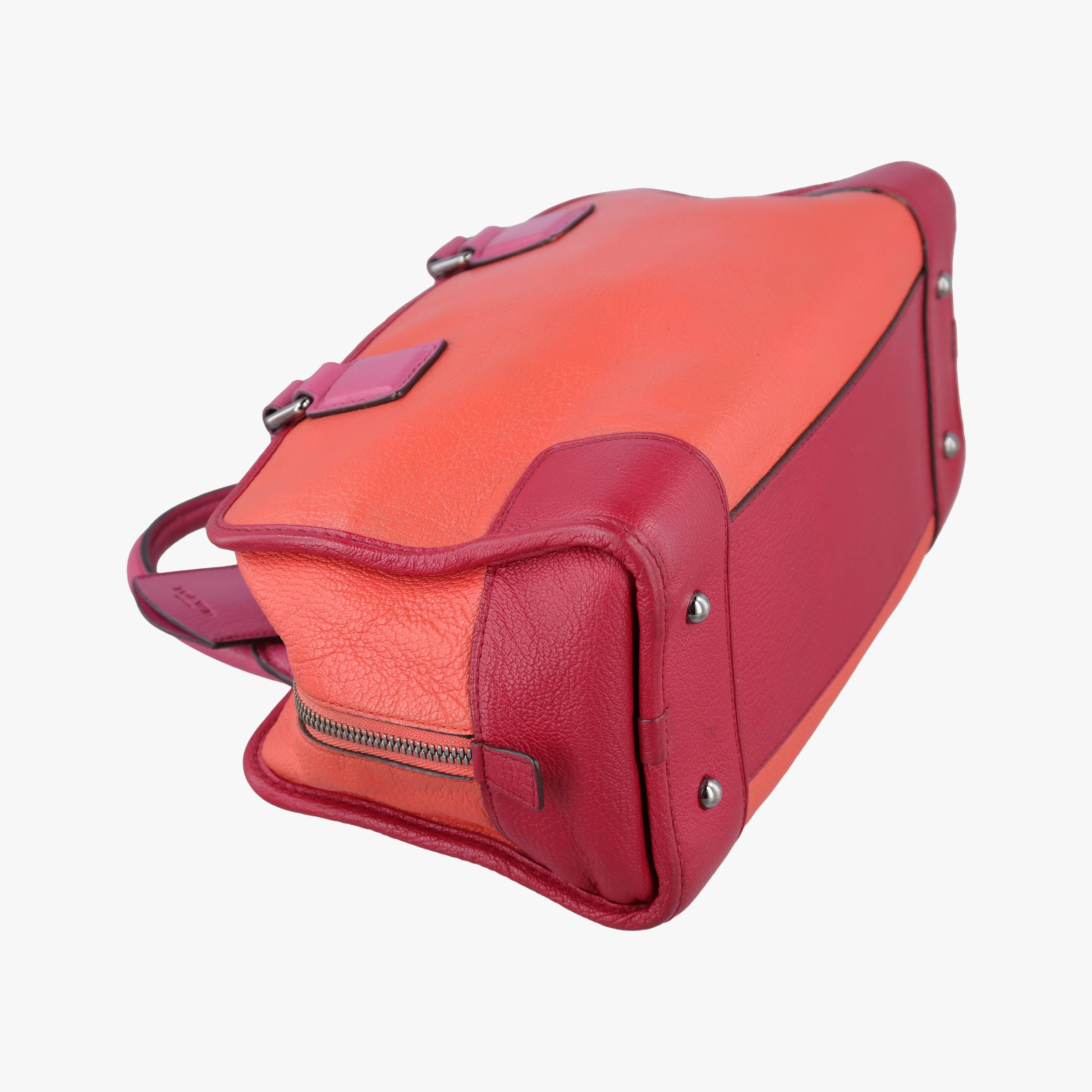 Secondhand Loewe Amazona 28 Orange × Multicolor Leather  handbag | stylenewstar