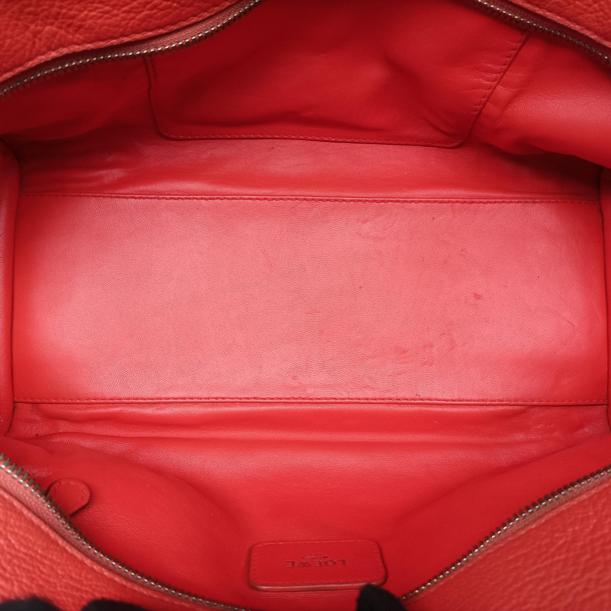 Secondhand Loewe Amazona 28 Orange × Multicolor Leather  handbag | stylenewstar