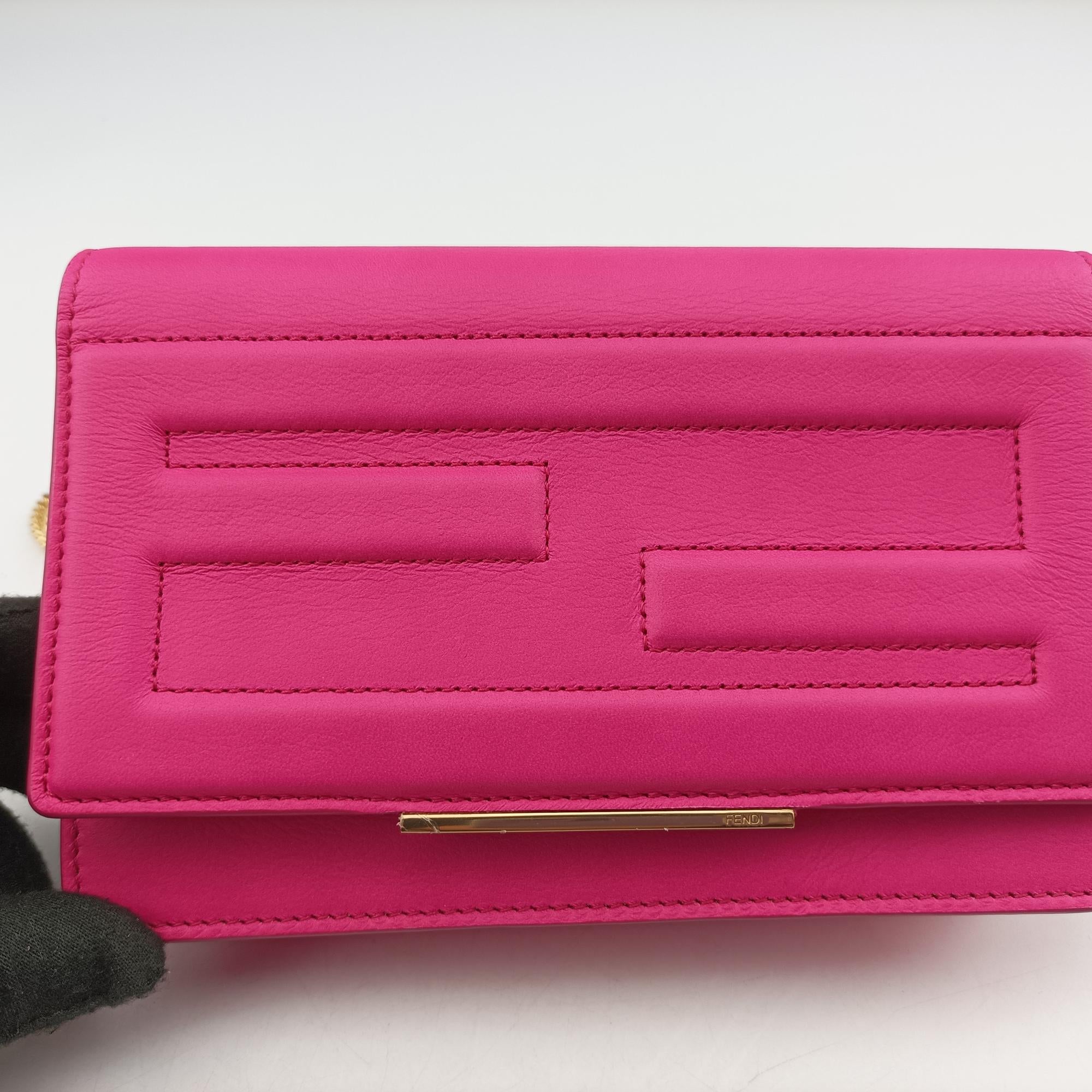 Pre-owned Fendi Tube Rose Leather 8M0346 shoulderbag | stylenewstar