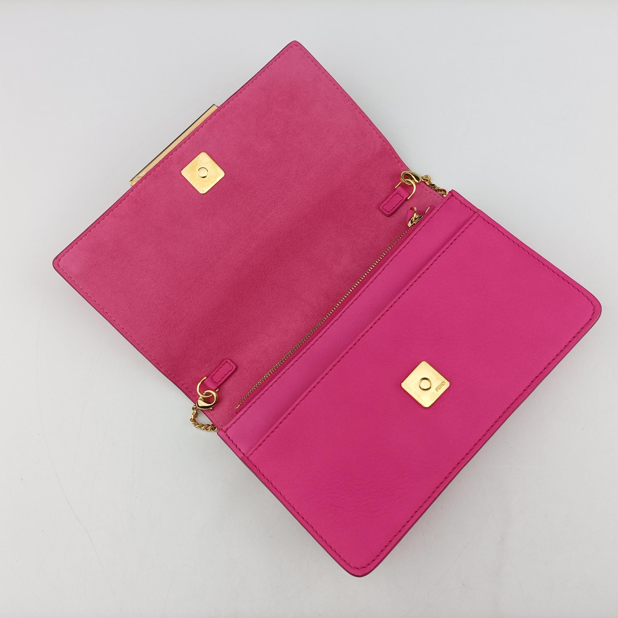 Pre-owned Fendi Tube Rose Leather 8M0346 shoulderbag | stylenewstar