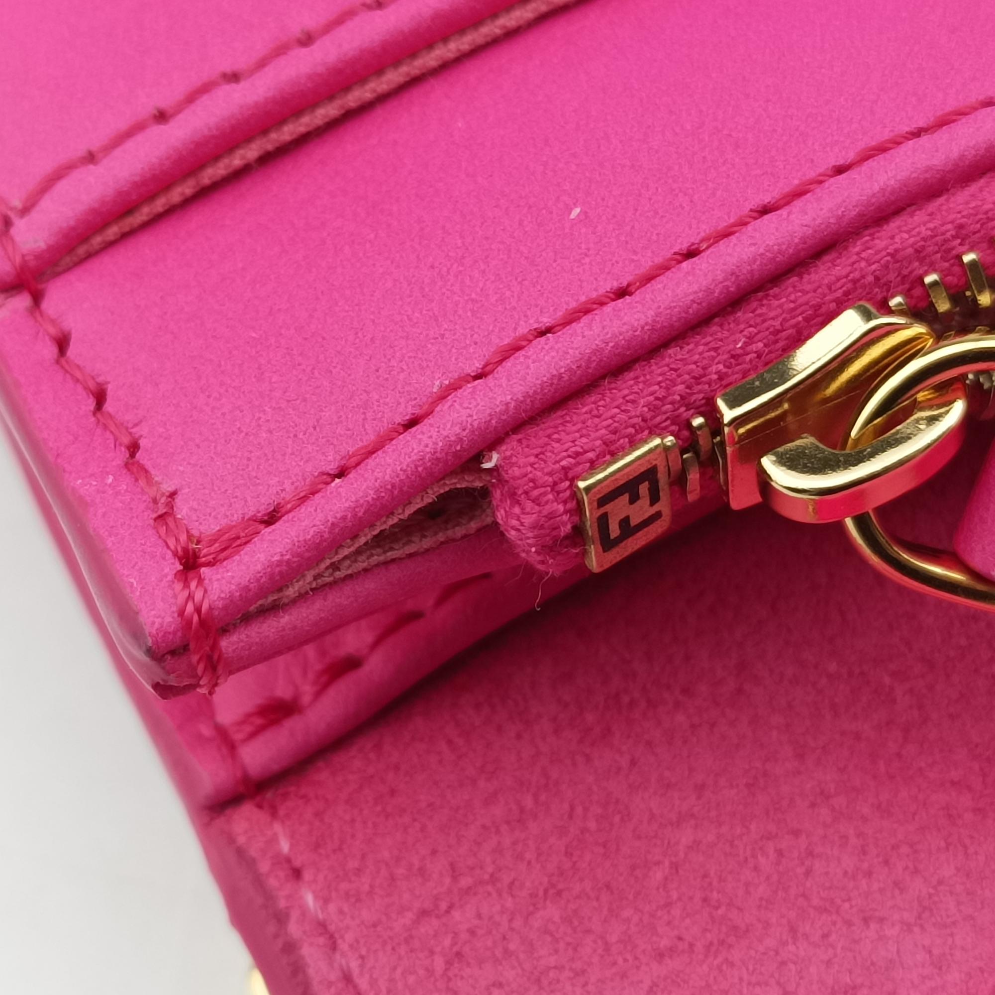 Pre-owned Fendi Tube Rose Leather 8M0346 shoulderbag | stylenewstar