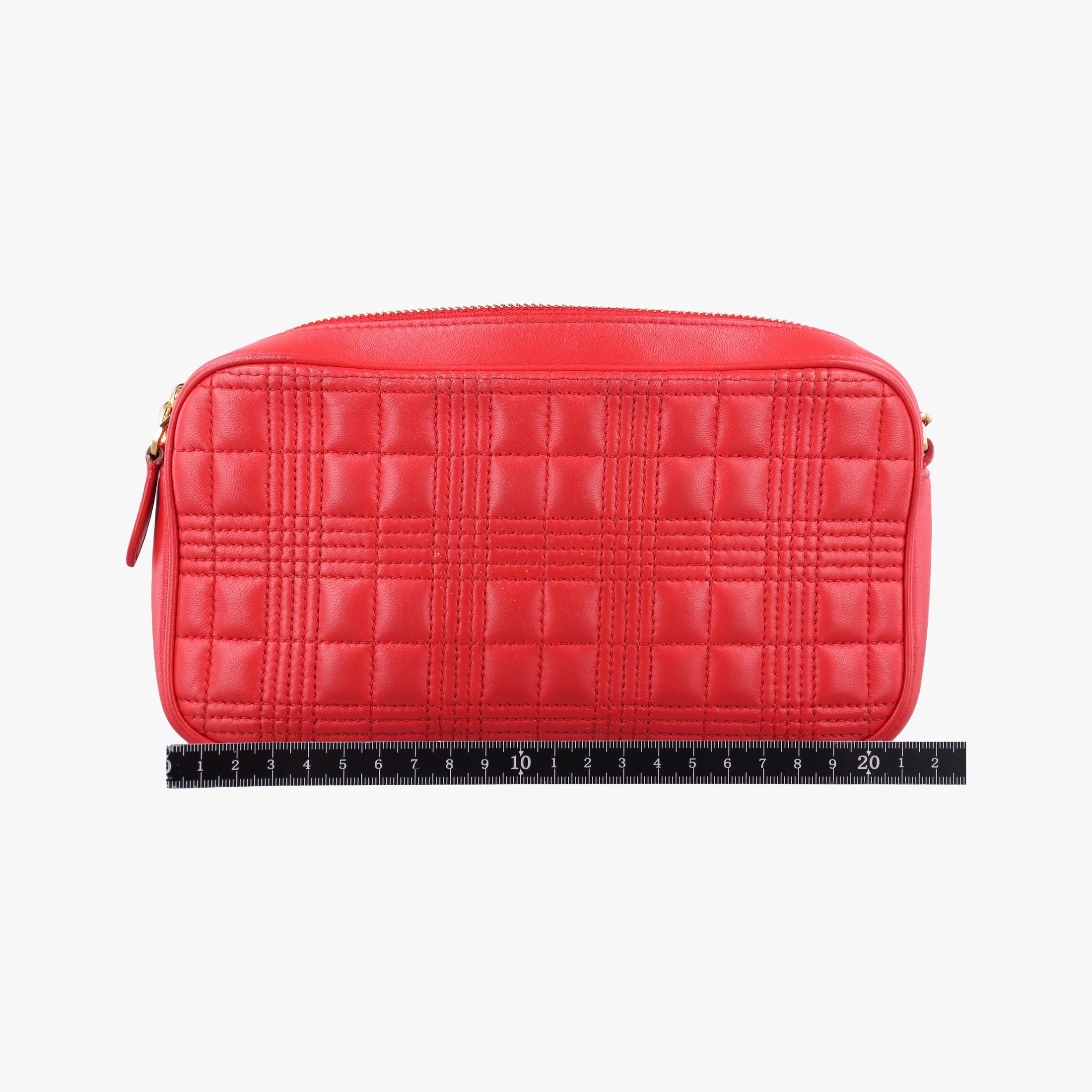 Secondhand Burberry Logo TB Camera Red Leather  shoulderbag | stylenewstar
