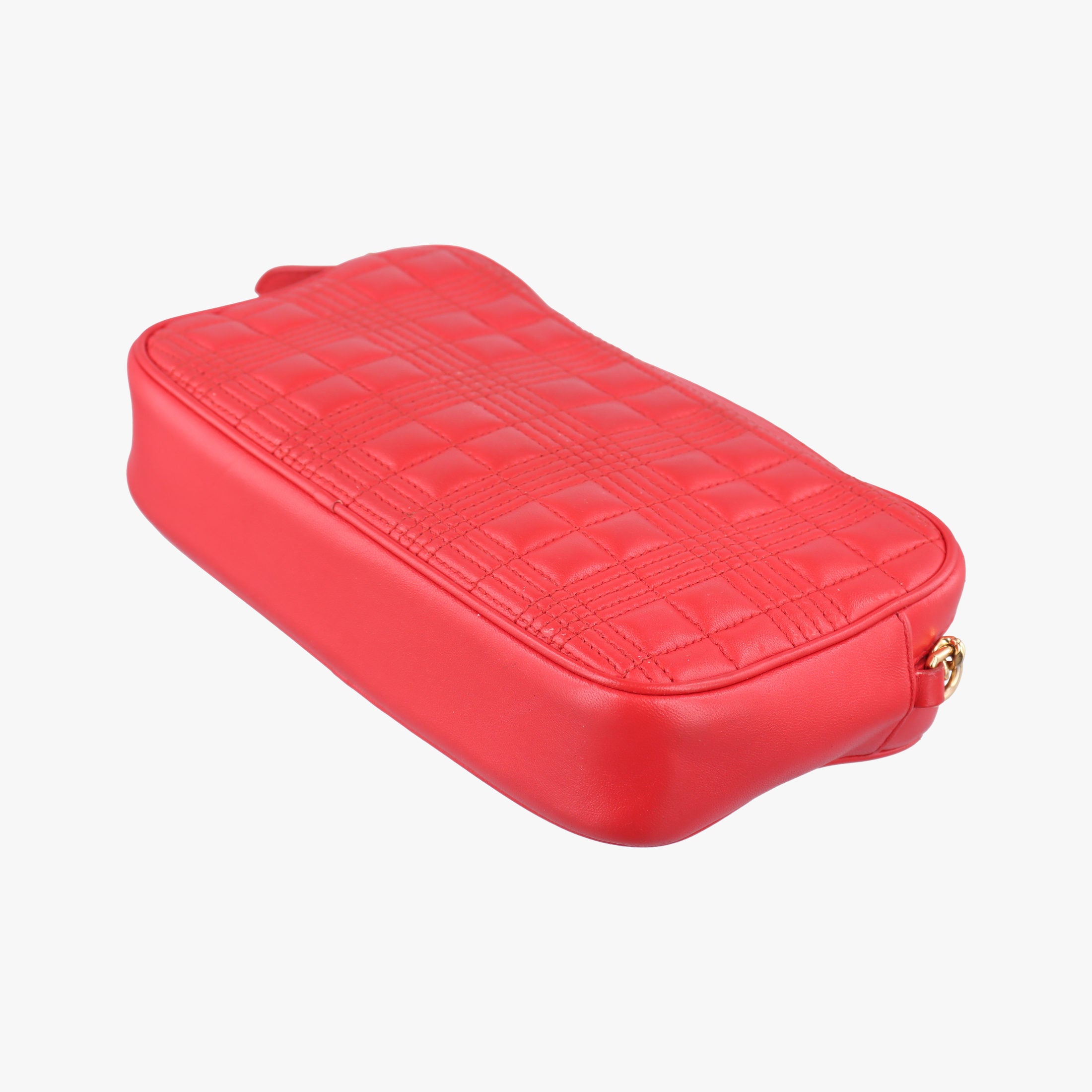 Secondhand Burberry Logo TB Camera Red Leather  shoulderbag | stylenewstar
