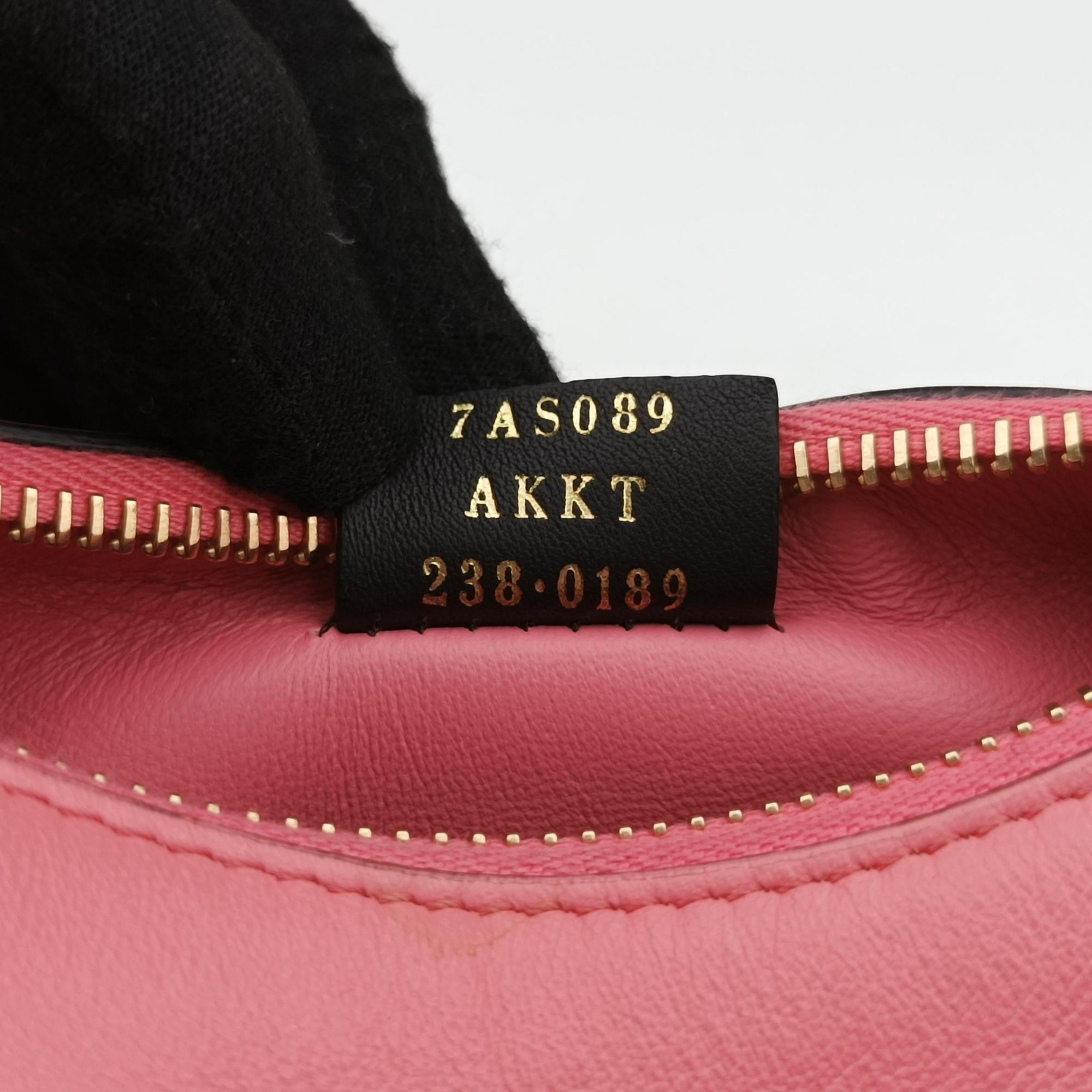 Pre-owned Fendi Nano Fendigraphy Pink Leather 7AS089 handbag | stylenewstar