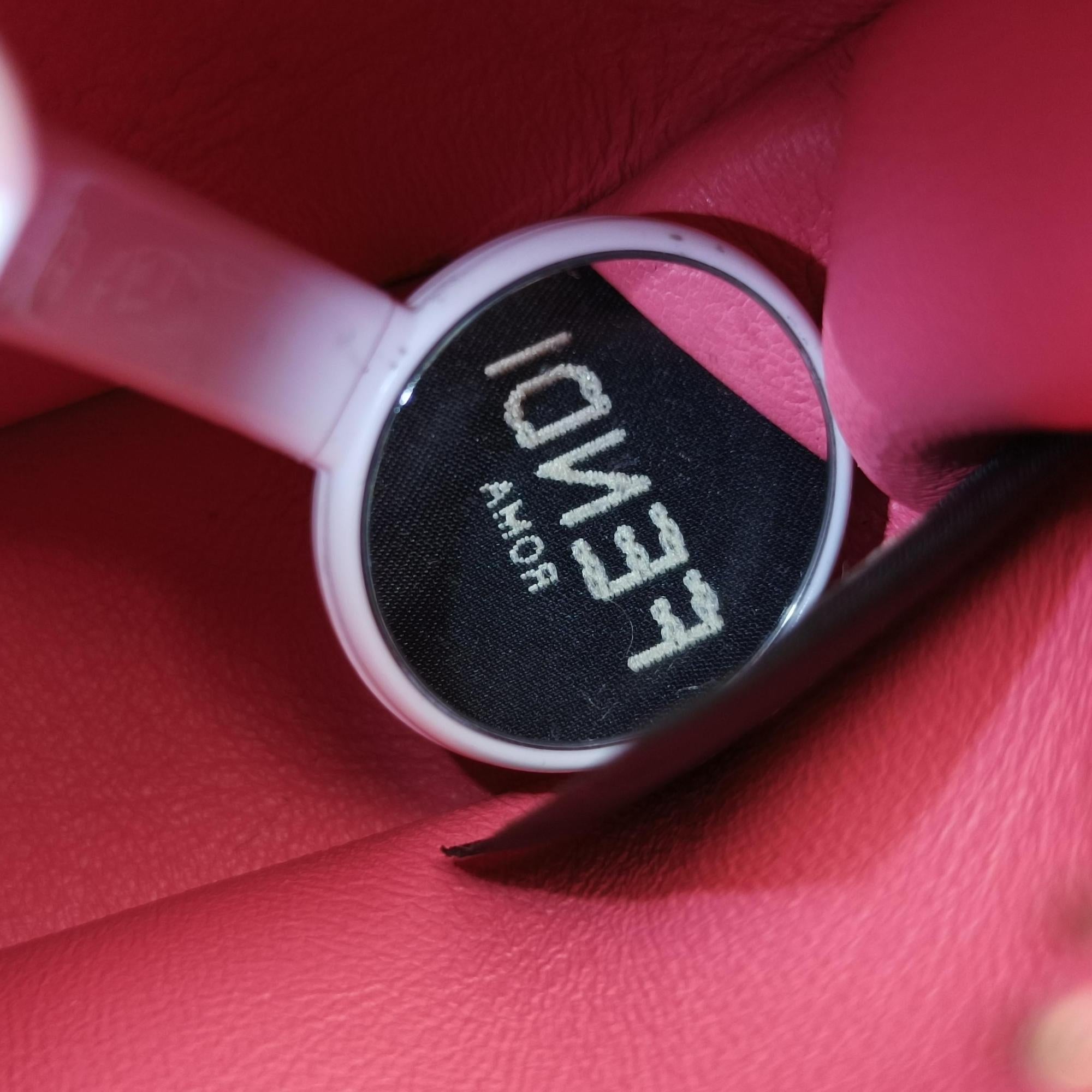 Pre-owned Fendi Nano Fendigraphy Pink Leather 7AS089 handbag | stylenewstar