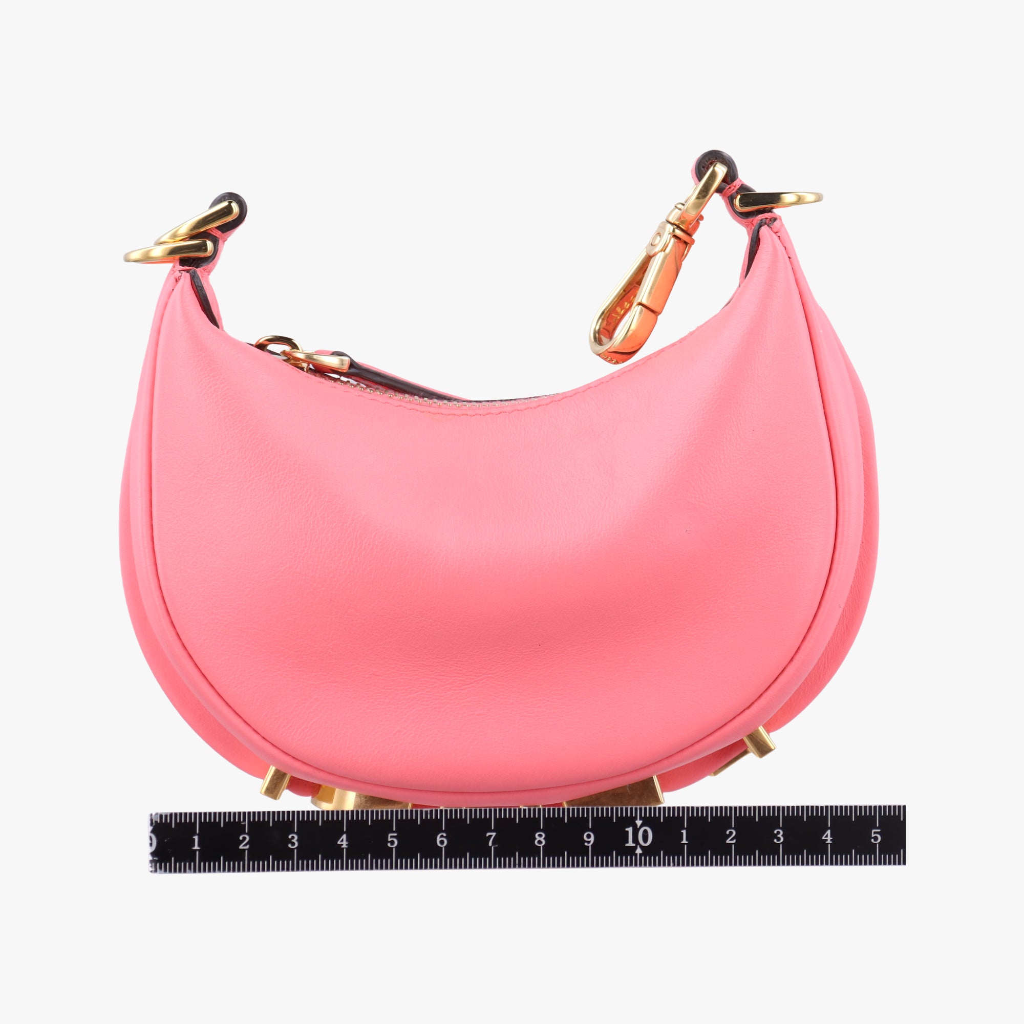 Pre-owned Fendi Nano Fendigraphy Pink Leather 7AS089 handbag | stylenewstar