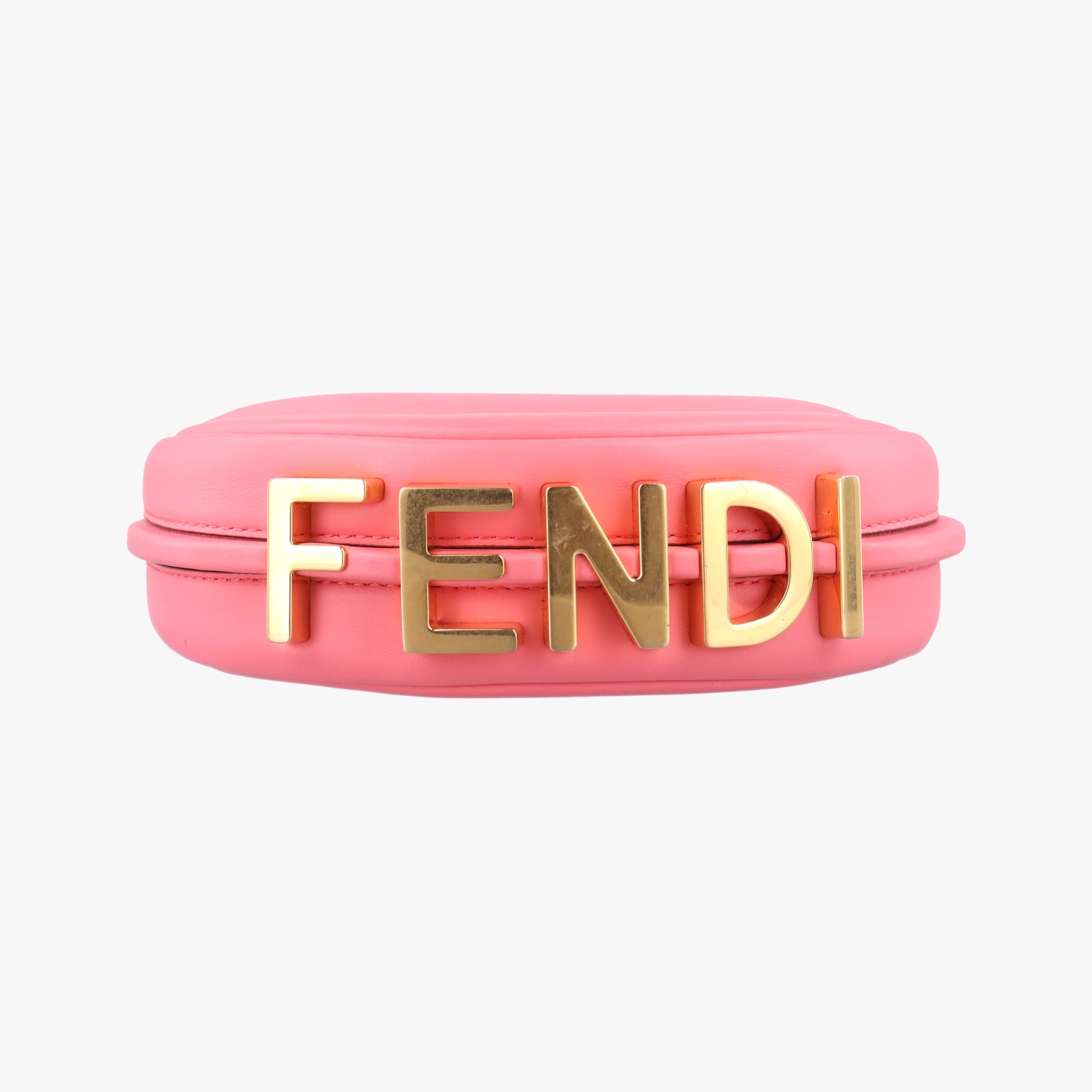 Pre-owned Fendi Nano Fendigraphy Pink Leather 7AS089 handbag | stylenewstar