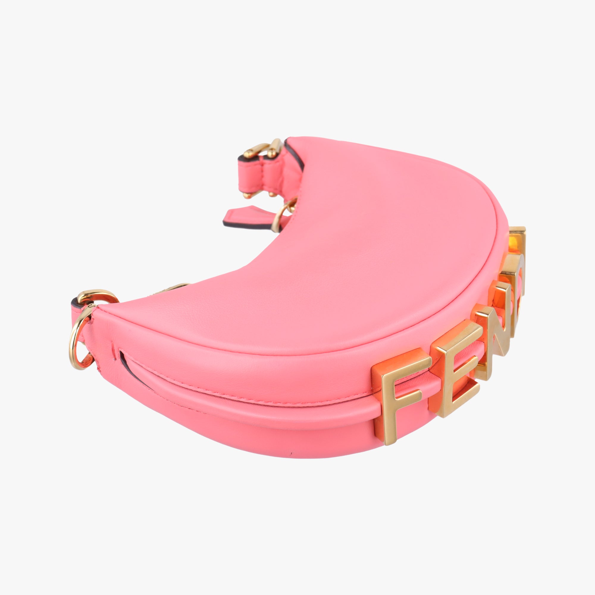Pre-owned Fendi Nano Fendigraphy Pink Leather 7AS089 handbag | stylenewstar
