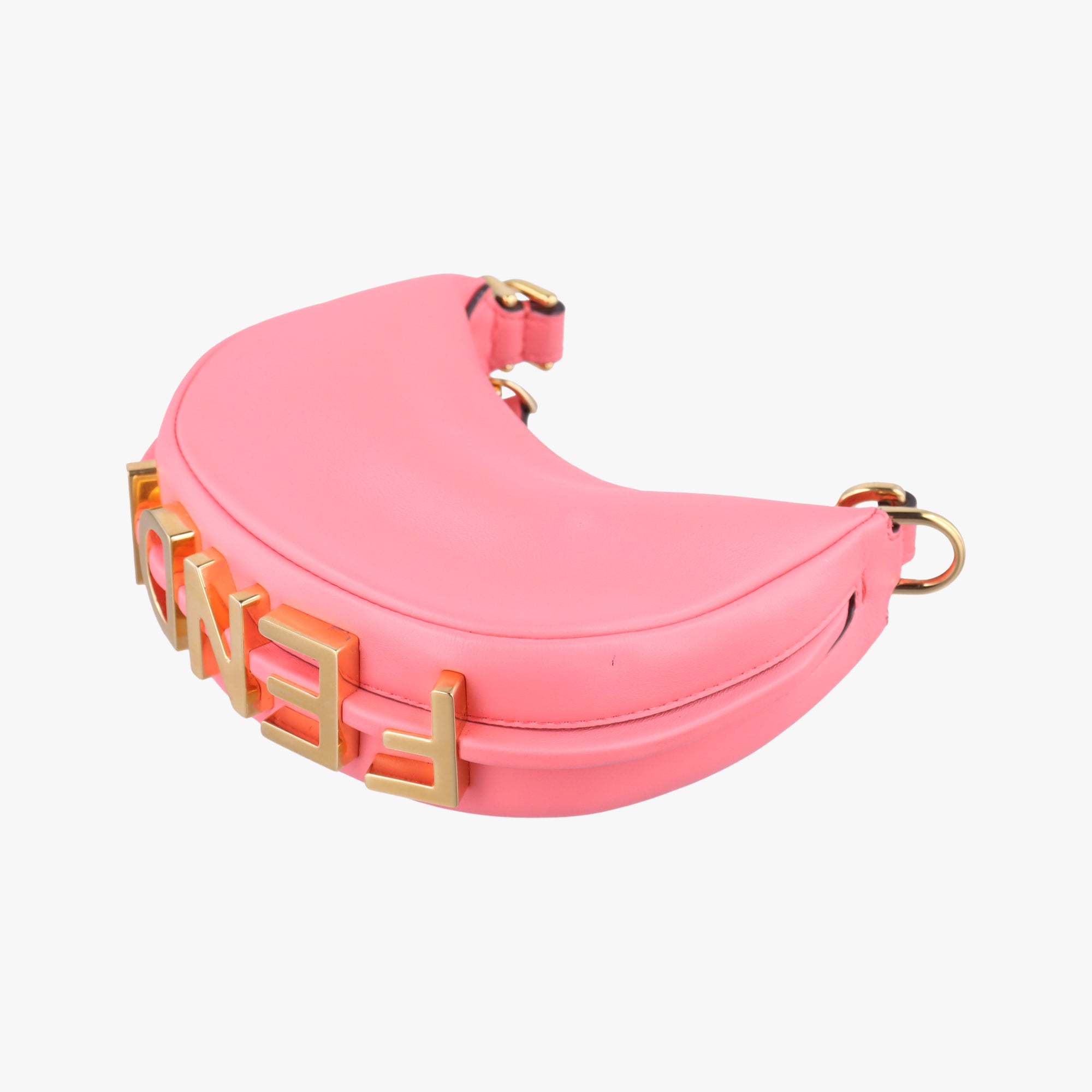 Pre-owned Fendi Nano Fendigraphy Pink Leather 7AS089 handbag | stylenewstar