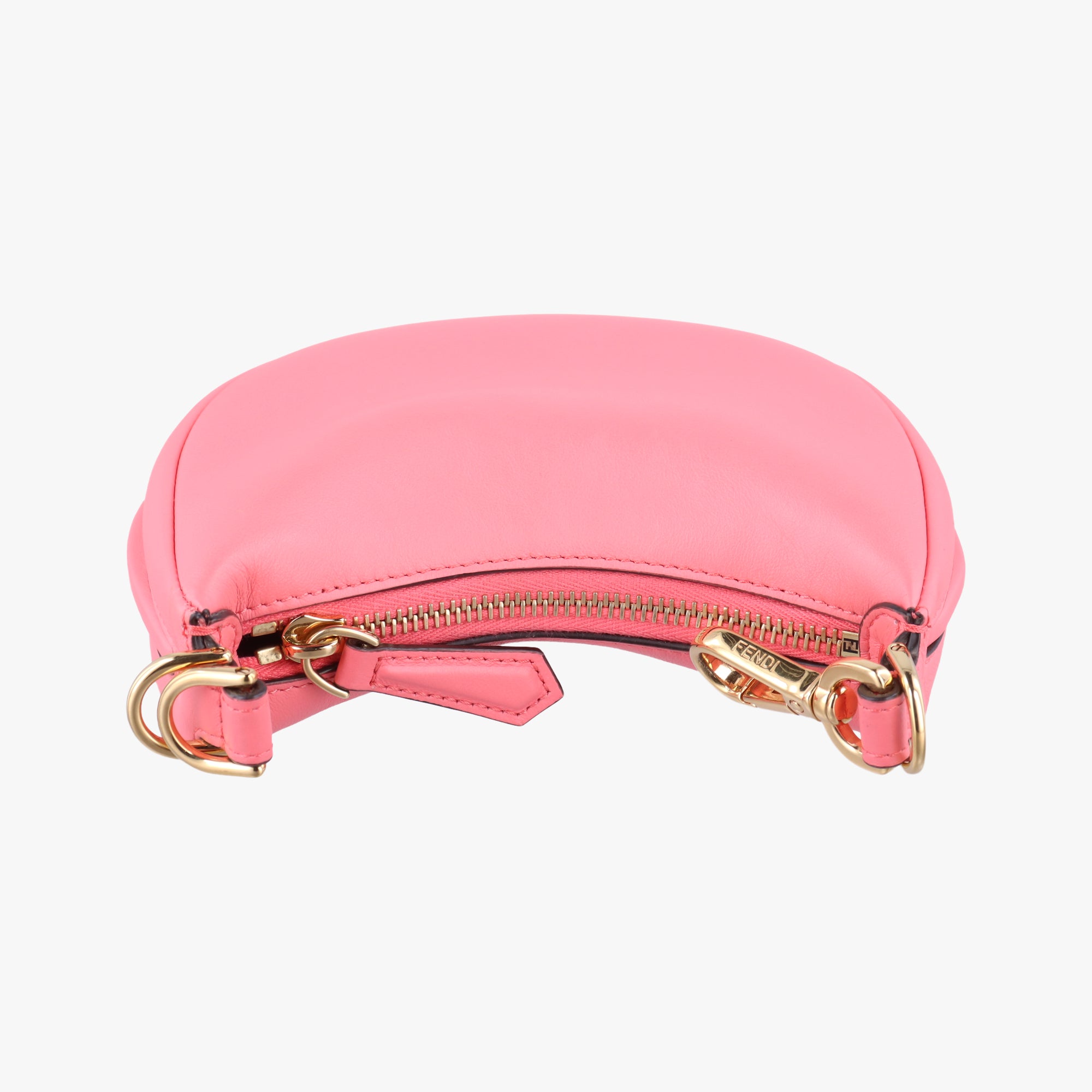 Pre-owned Fendi Nano Fendigraphy Pink Leather 7AS089 handbag | stylenewstar