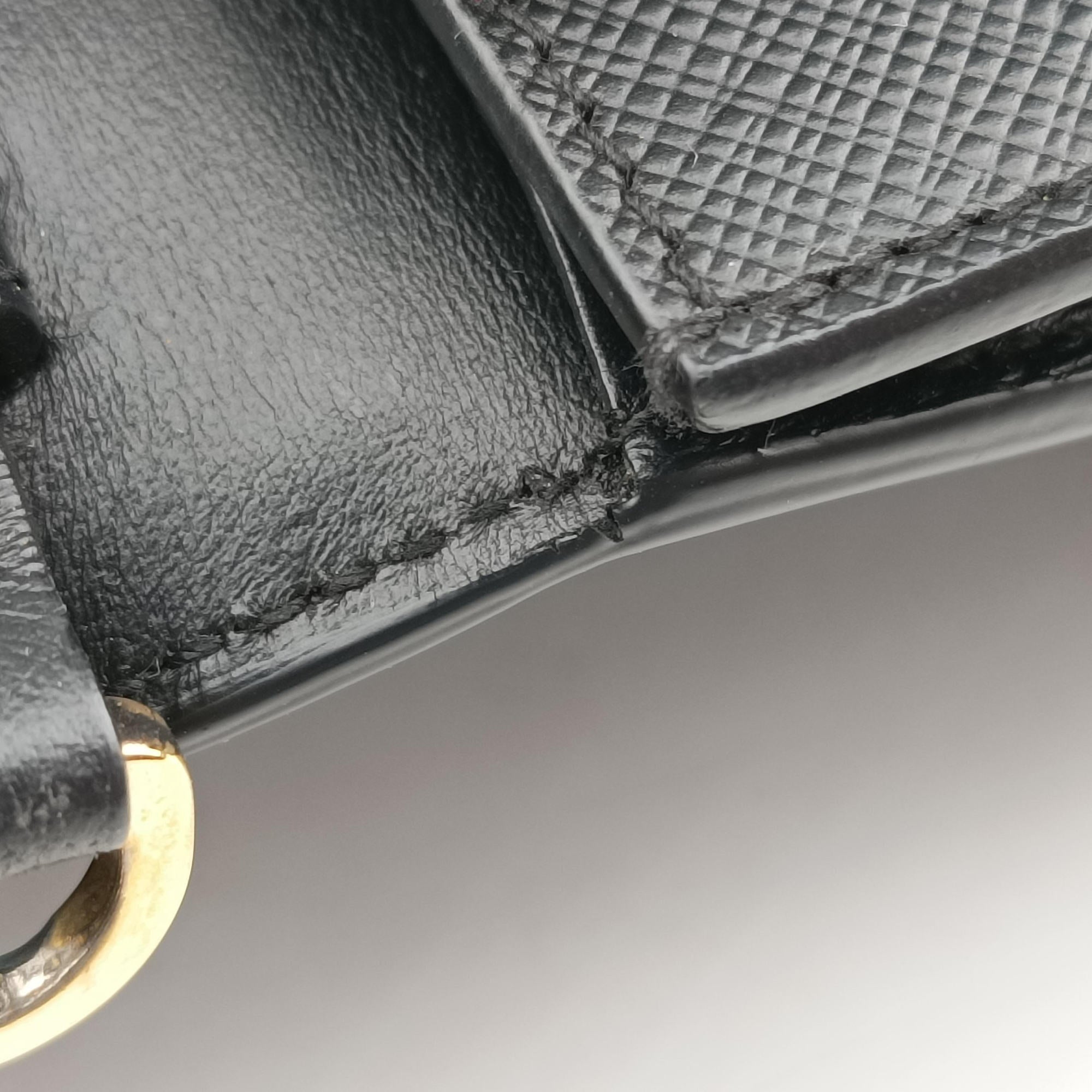 Pre-owned Prada Envelope Black SAFFIANO Leather 1BP020 shoulderbag | stylenewstar